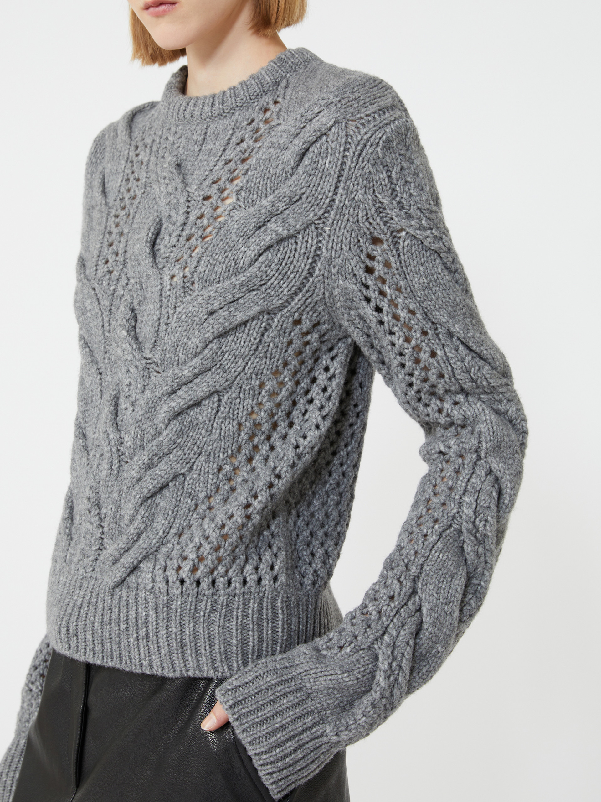 RADIO Cable-knit crew-neck sweater - 5