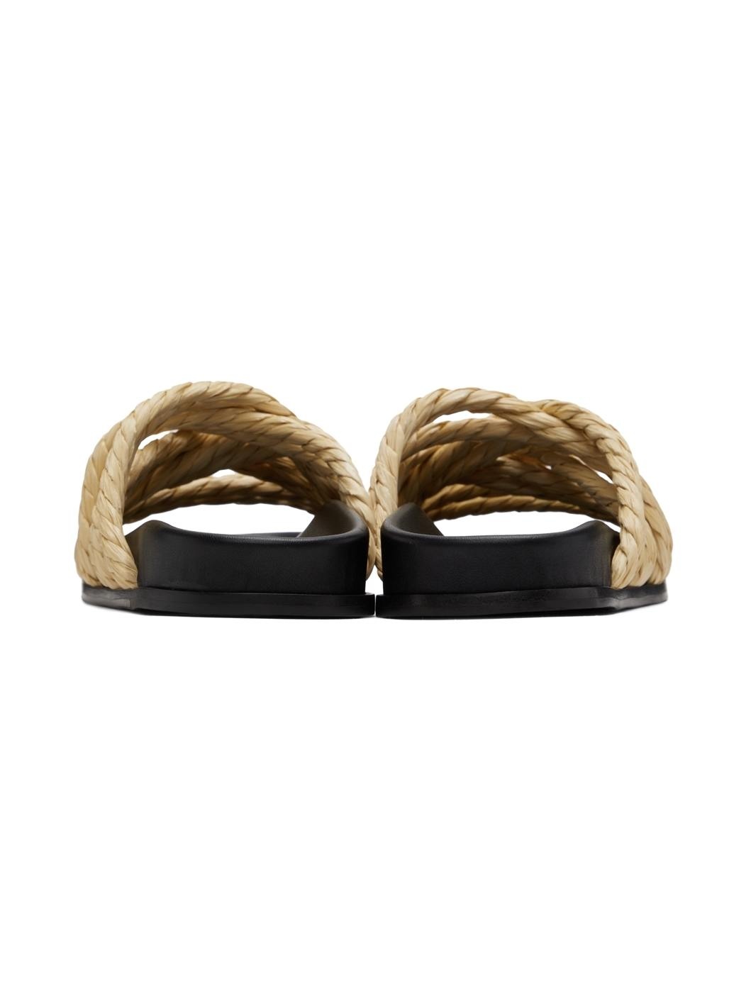 Beige Evvie Flat Sandals - 2
