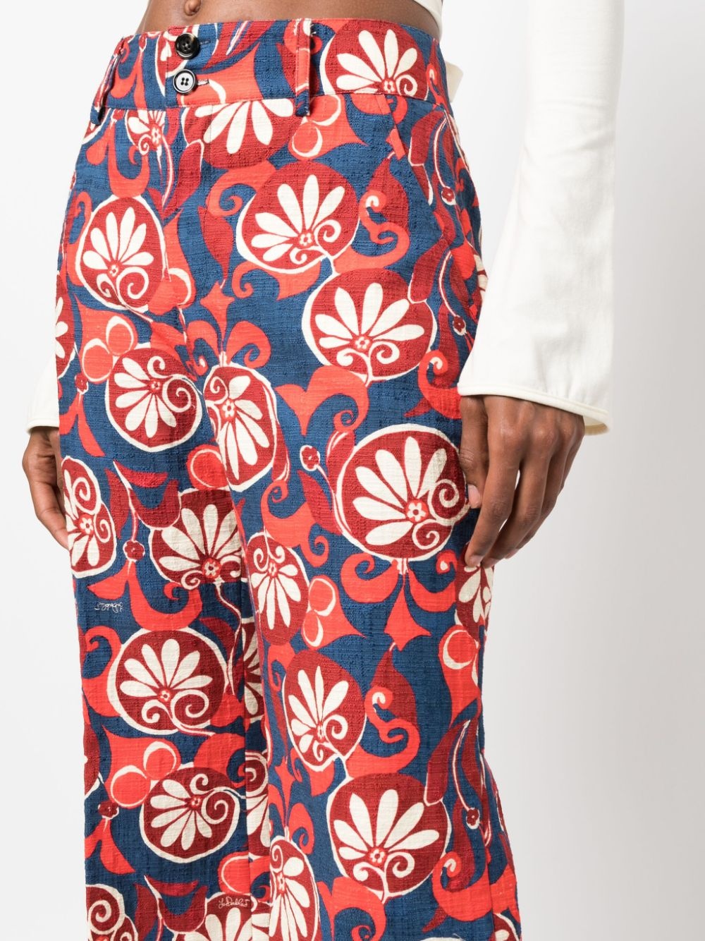 Hendrix floral-print cotton trousers - 5