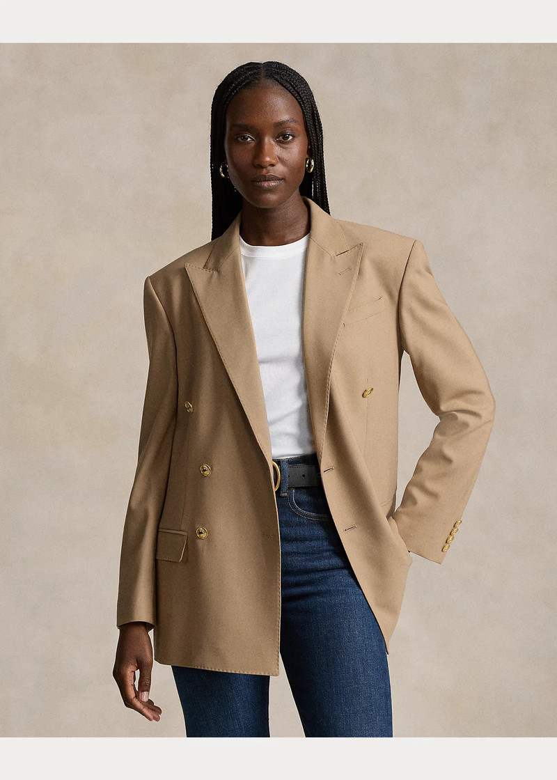 Double-Breasted Wool-Blend Blazer 7
