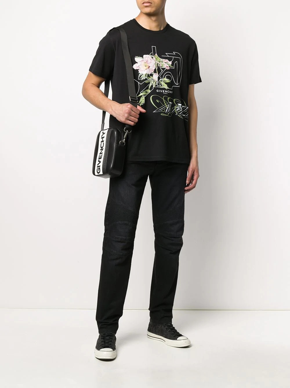 peony printed T-shirt - 2