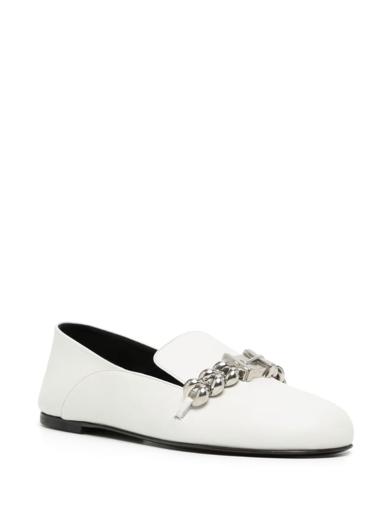 chain-link detail loafers - 2