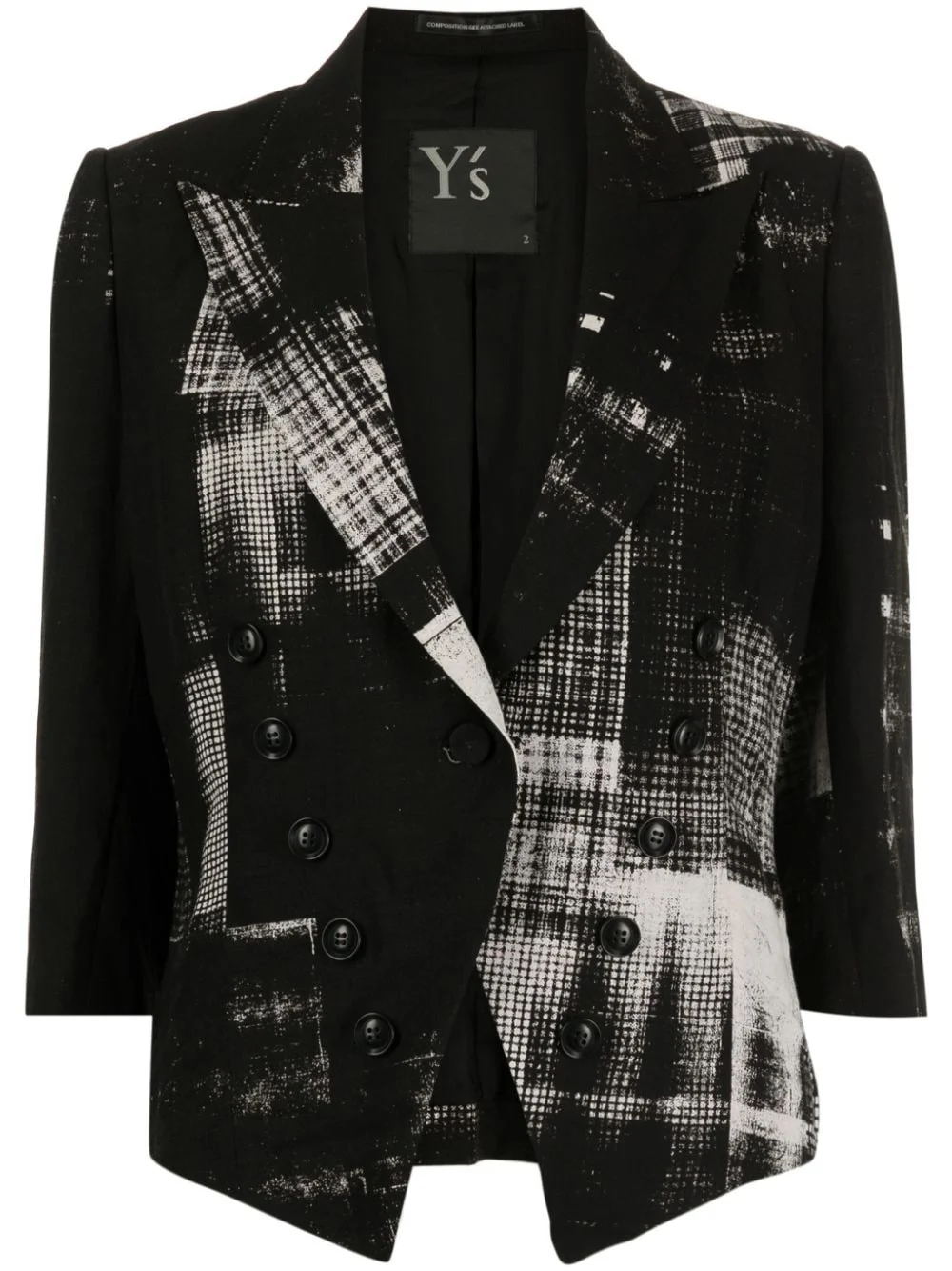 Copied check-print blazer - 1