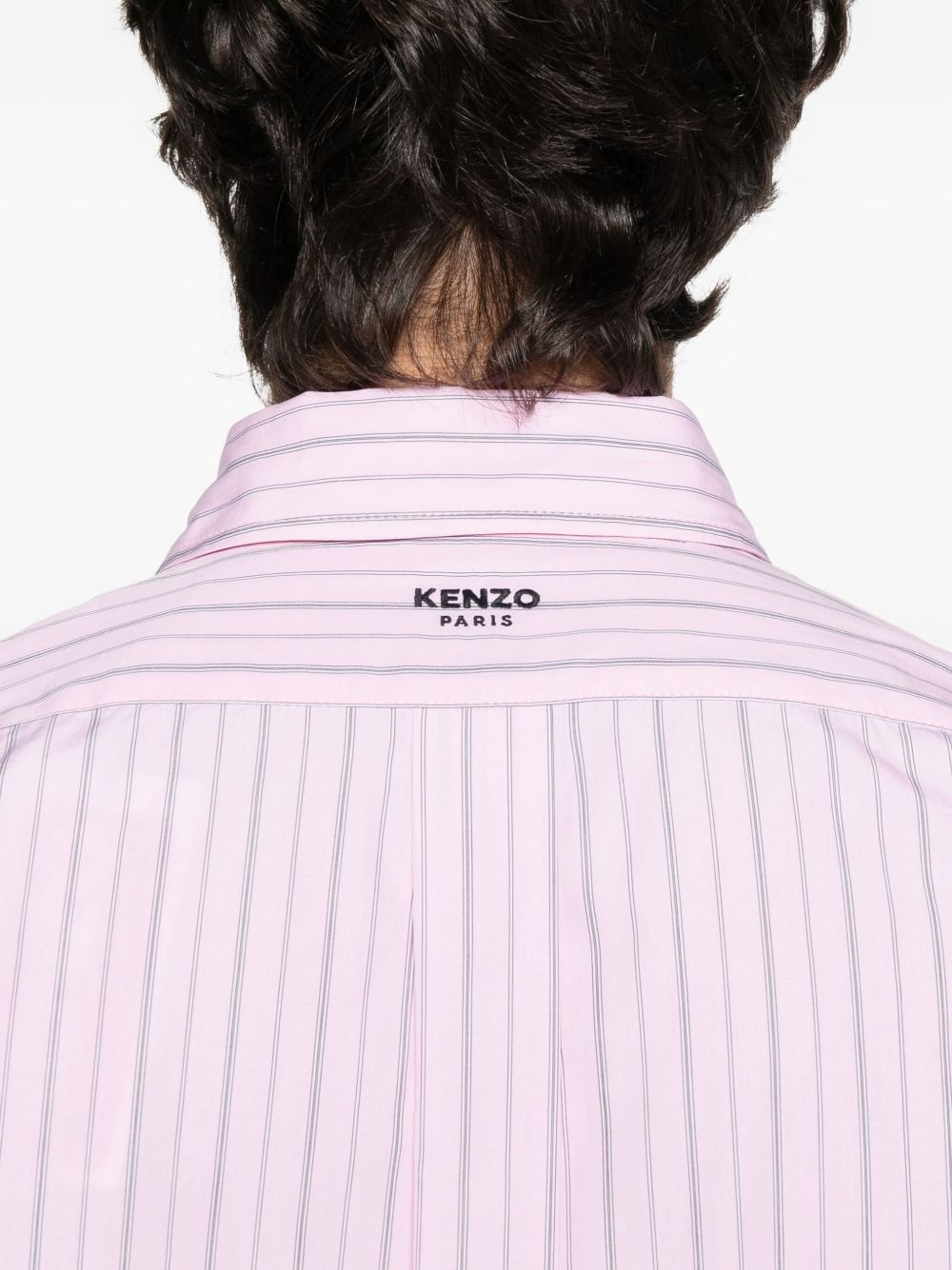 striped embroidered shirt - 5