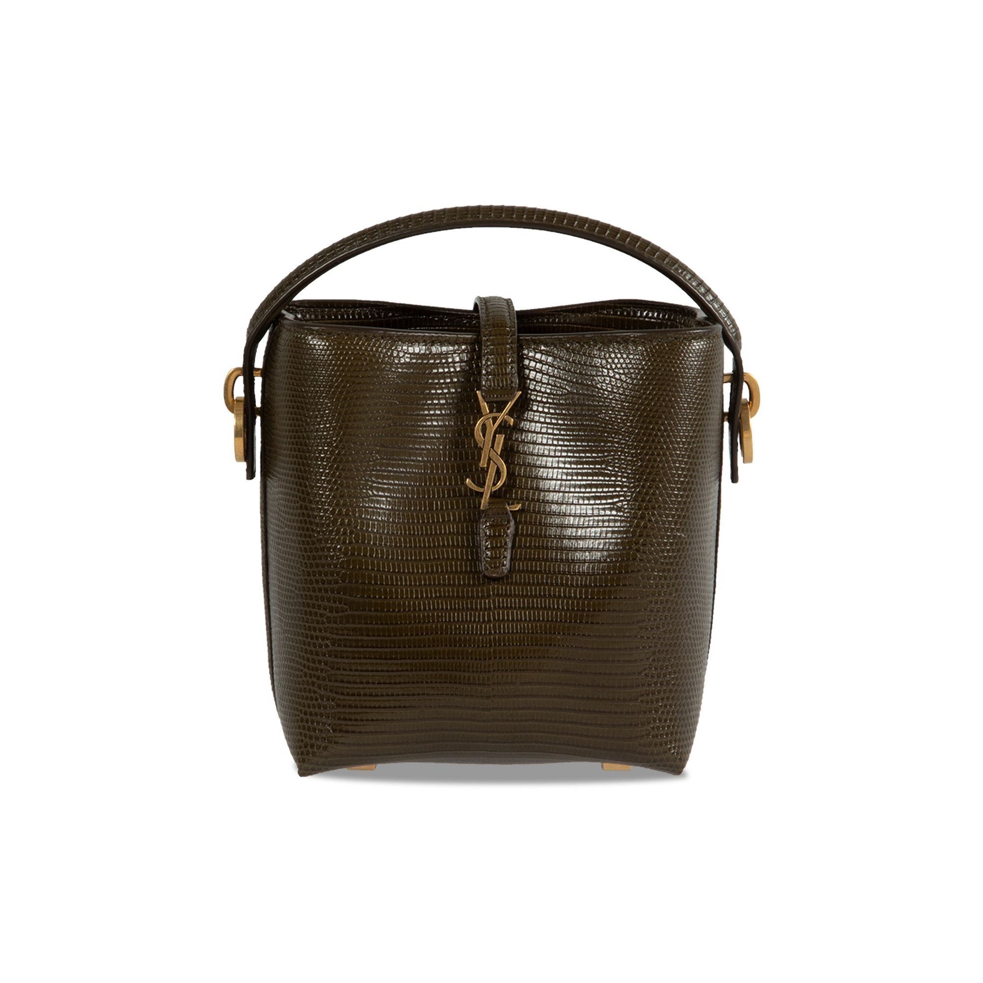 Saint Laurent Mini Le 37 Bucket Bag 'Dark Sea Weed' - 1