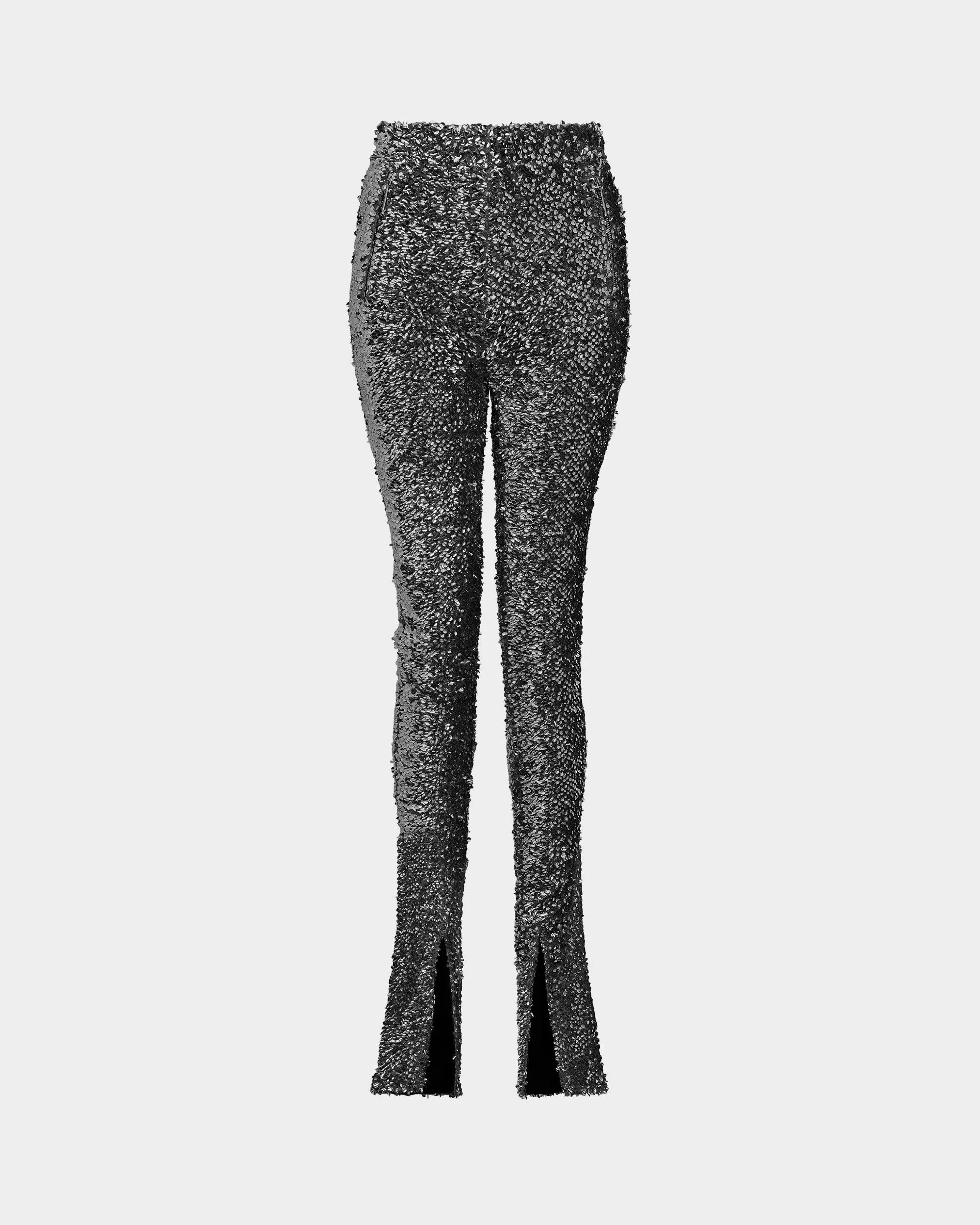 AZRA TROUSER IN TEXTURED SEQUIN - 1