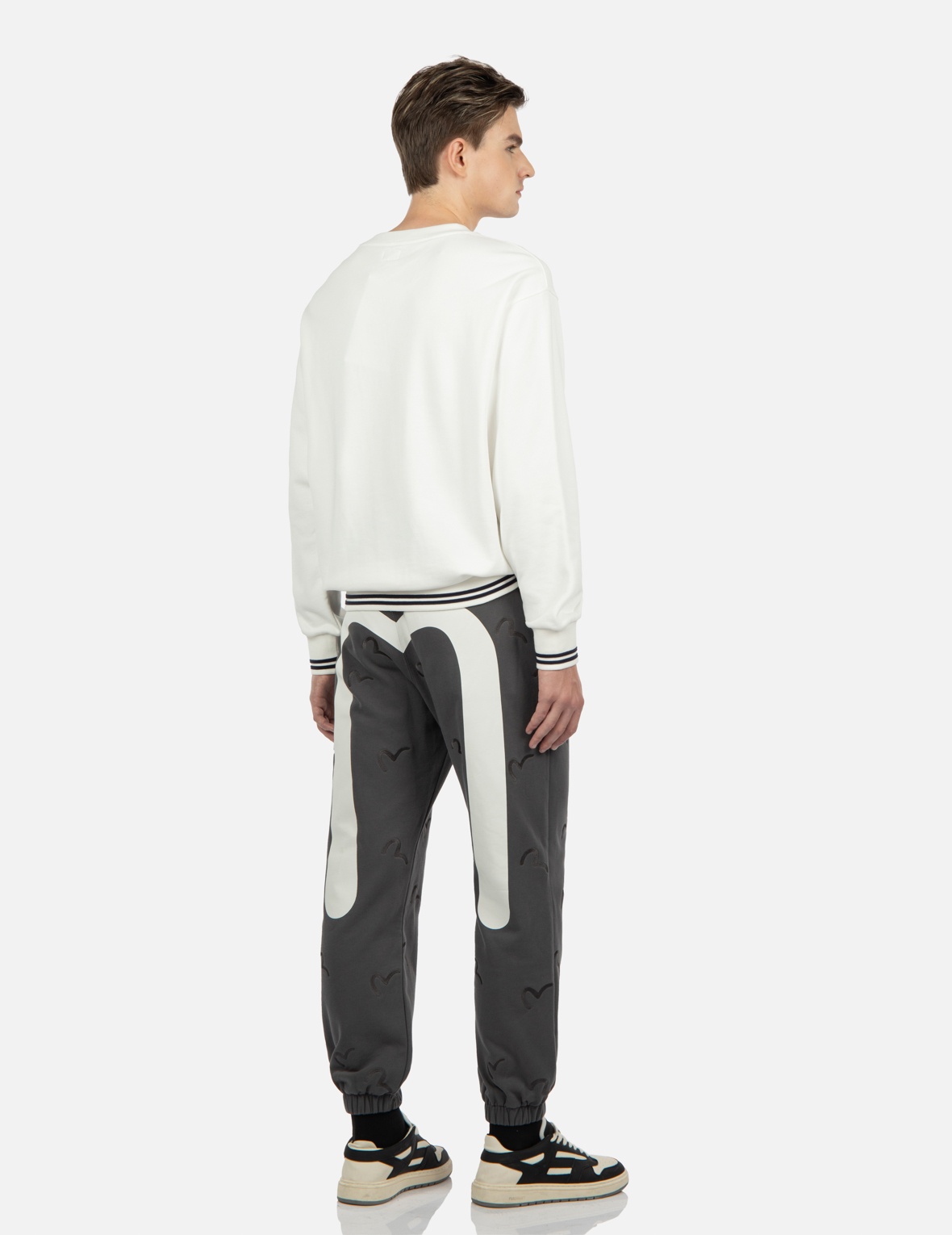 ALLOVER SEAGULL WITH DAICOCK PRINT SWEATPANTS - 3