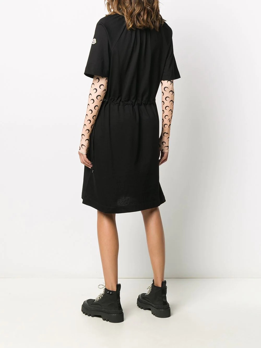 short sleeve poplin dress - 4