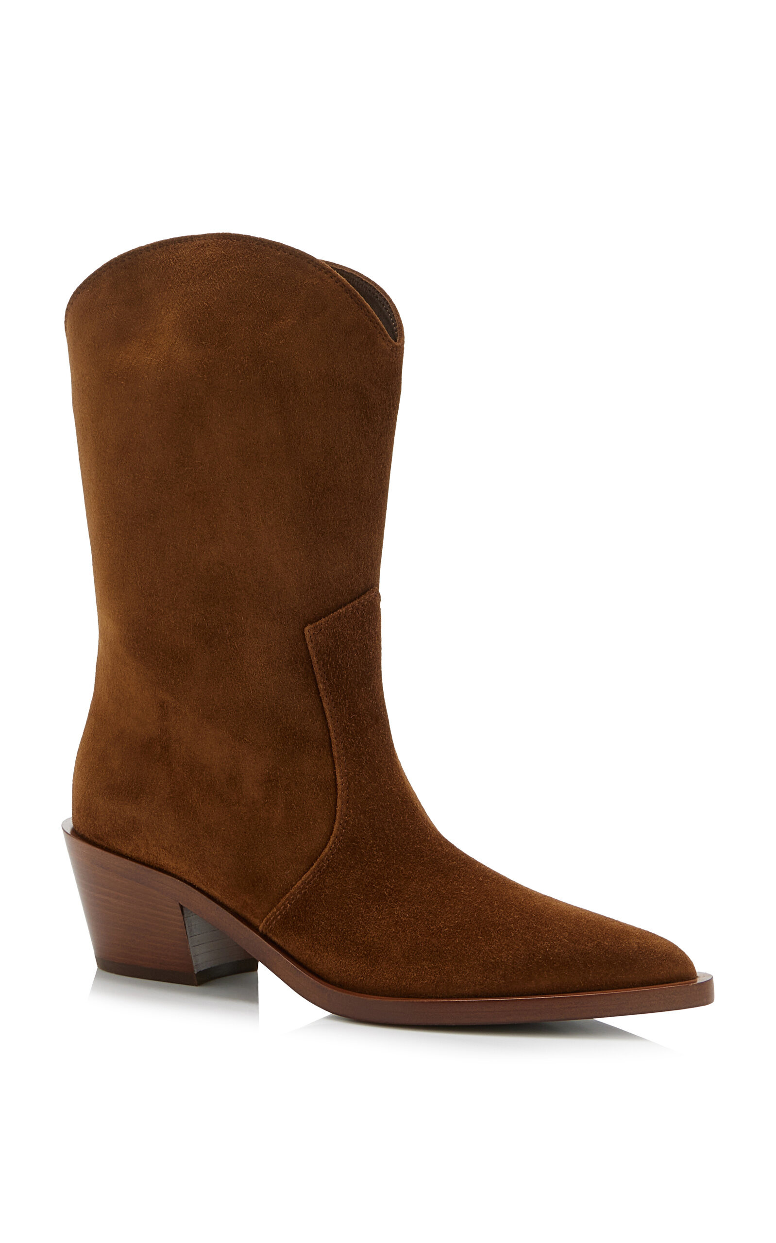 Suede Western Boots tan - 4