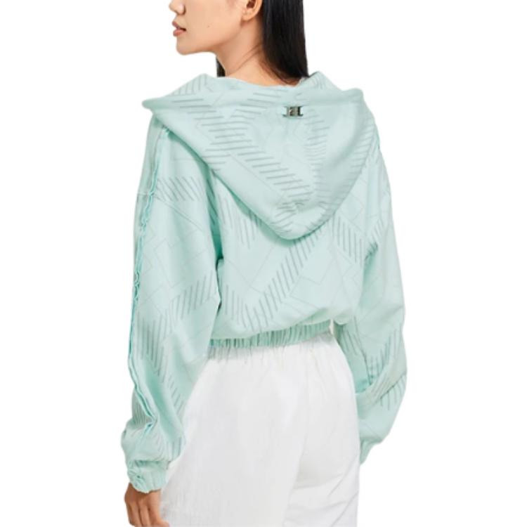 (WMNS) Li-Ning Sportswear Athletics Jacket 'Green' AWDSD32-3 - 4