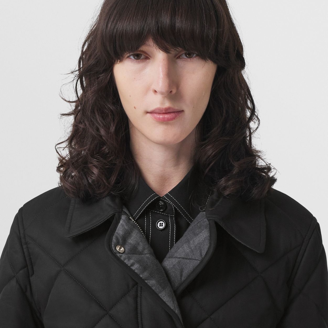 Diamond Quilted Cotton Gabardine Jacket - 3