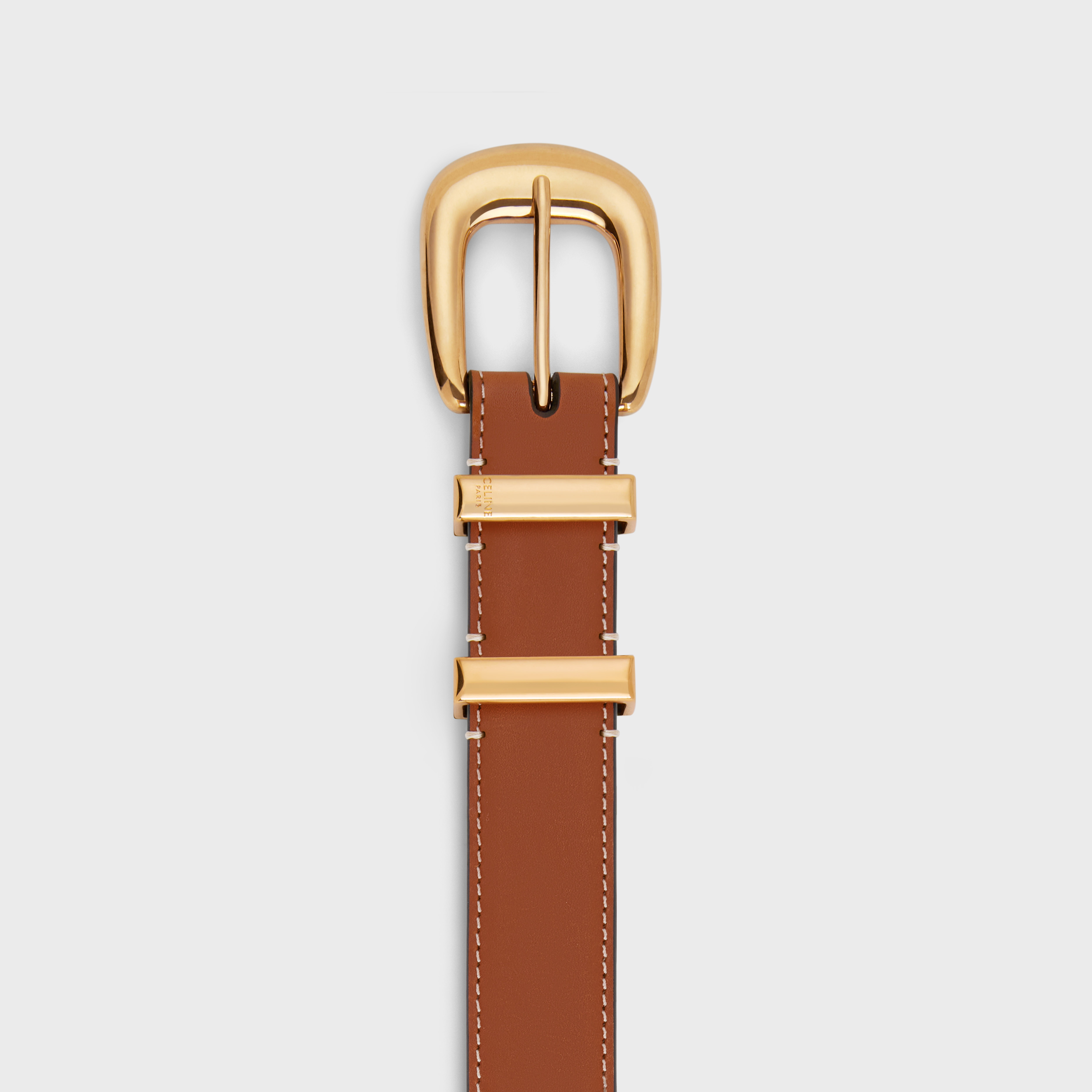 MEDIUM WESTERN BELT in Natural Calfskin - 2