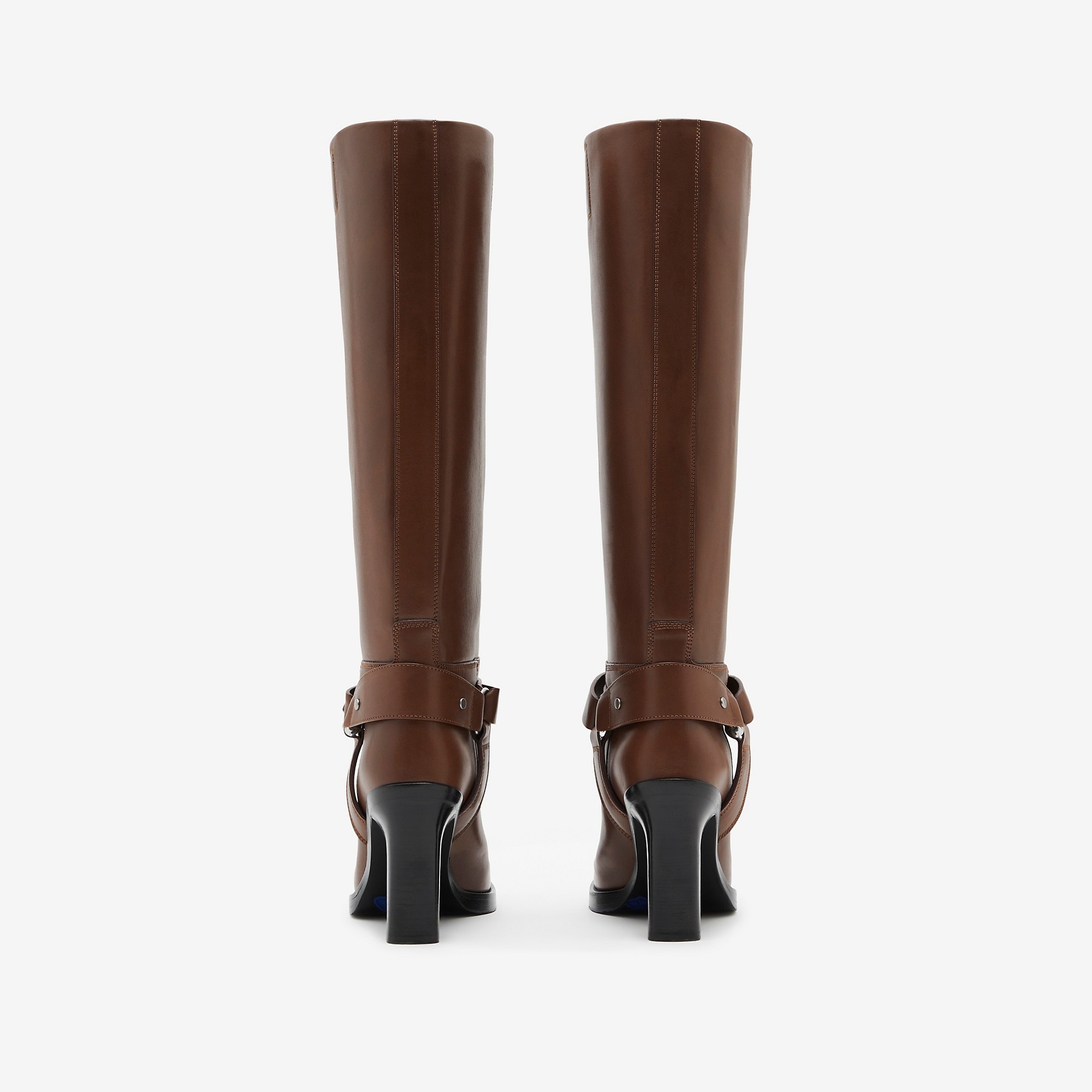 Leather Stirrup High Boots - 4