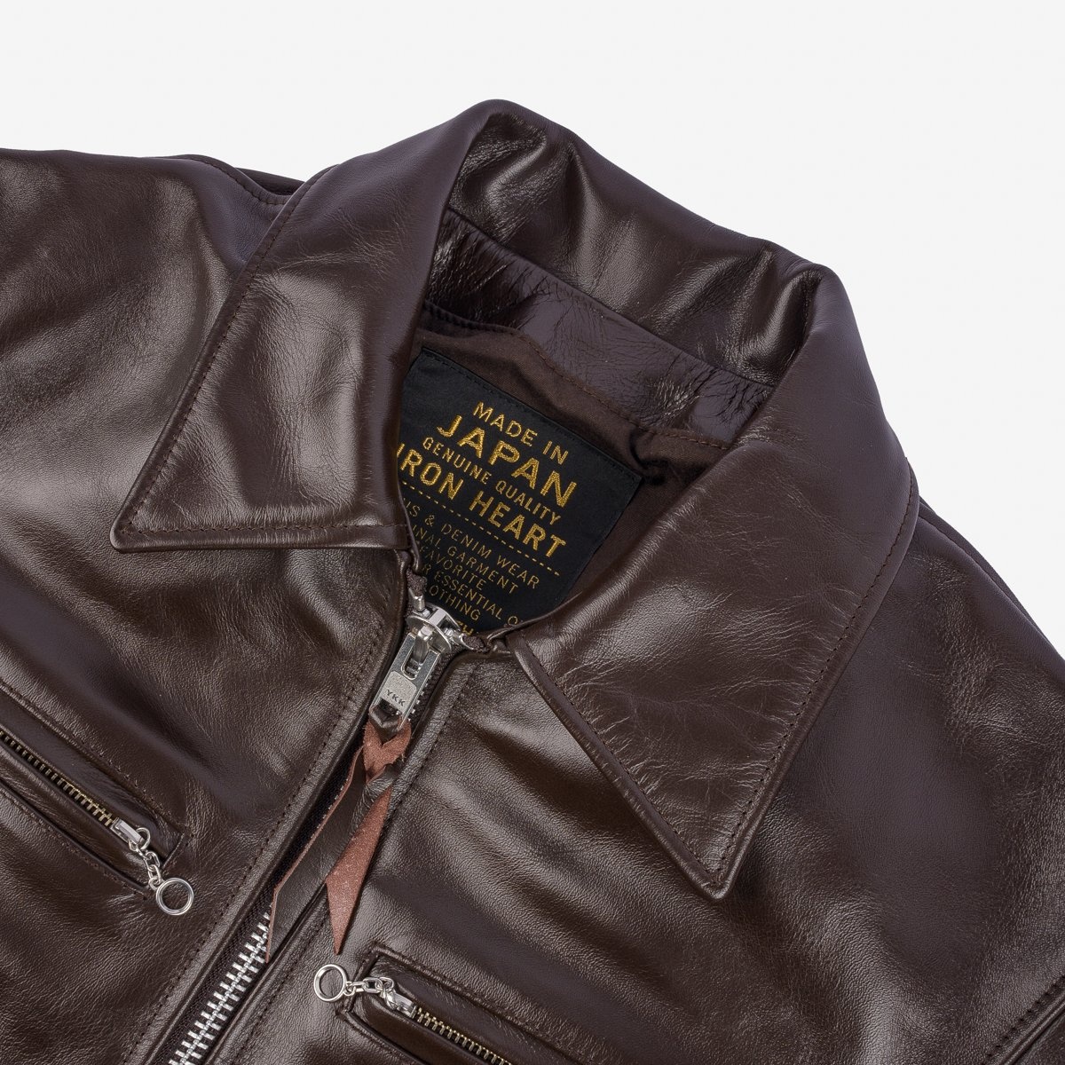 IHJ-129-BRN Japanese Horsehide Rider's Jacket - Brown - 7