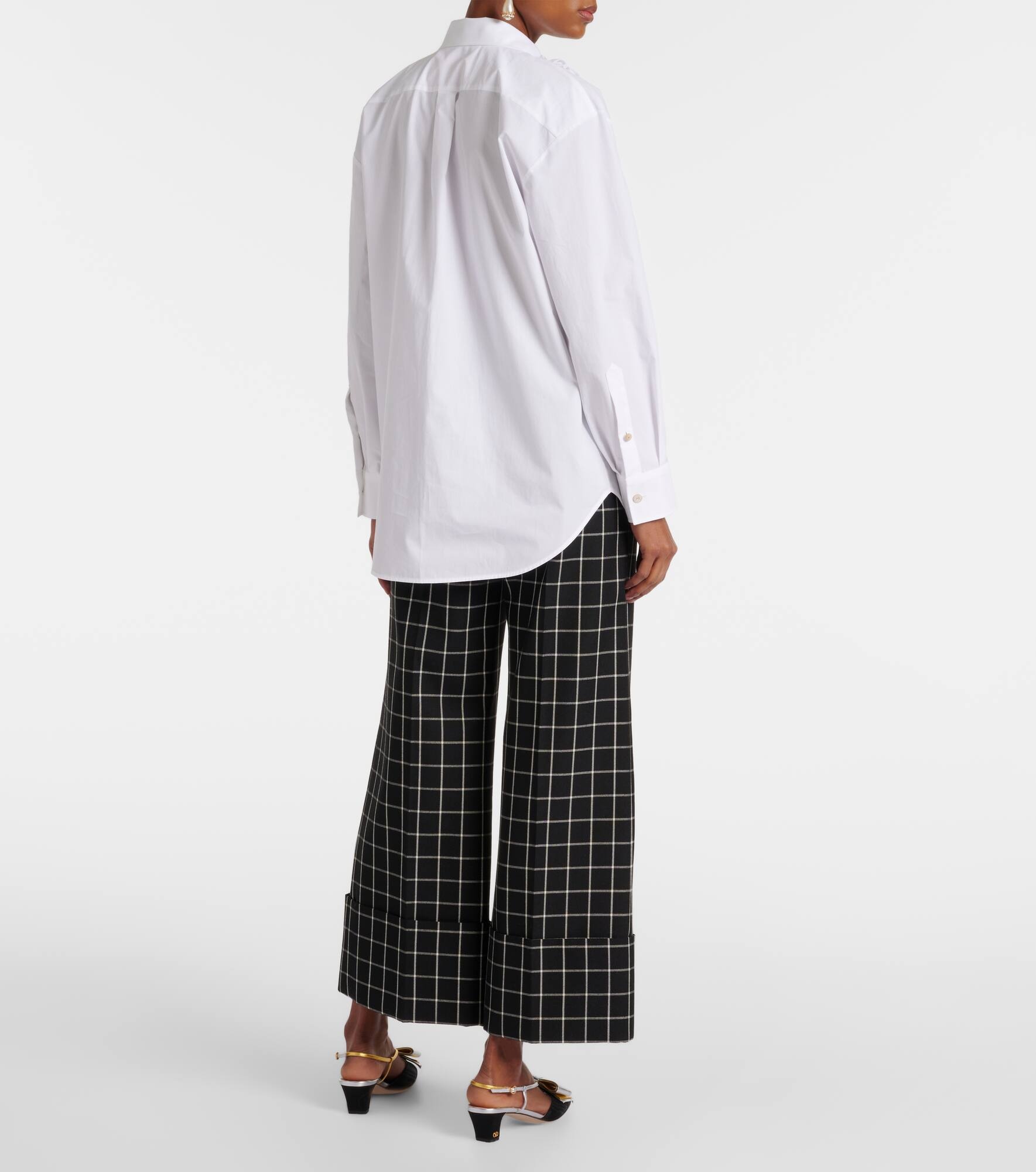 Ruffled cotton poplin shirt - 3