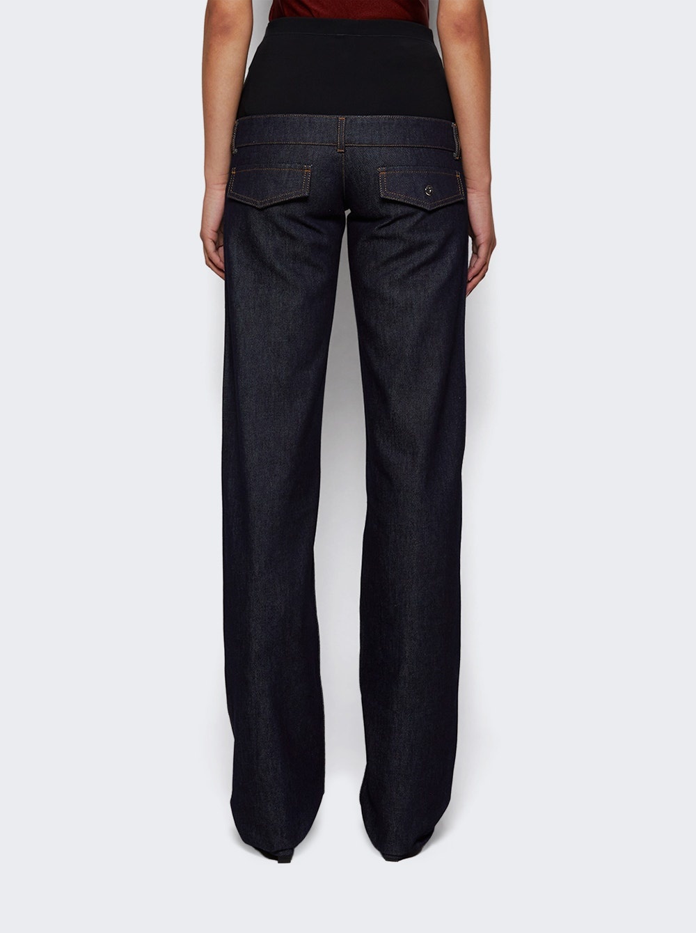 Jersey Hybrid Denim Trousers Raw Blue - 5