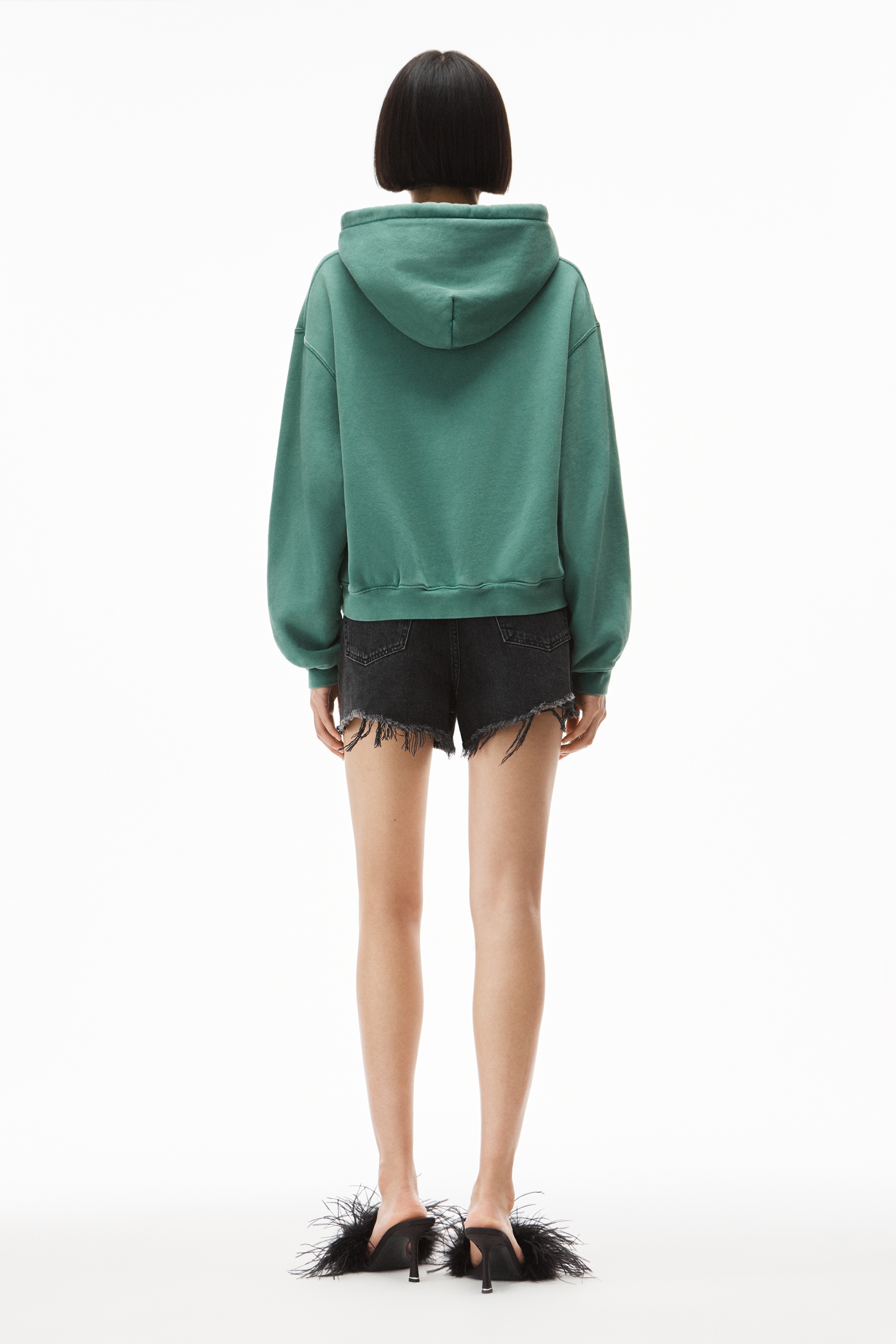 PUFF LOGO HOODIE IN STRUCTURED TERRY - 4