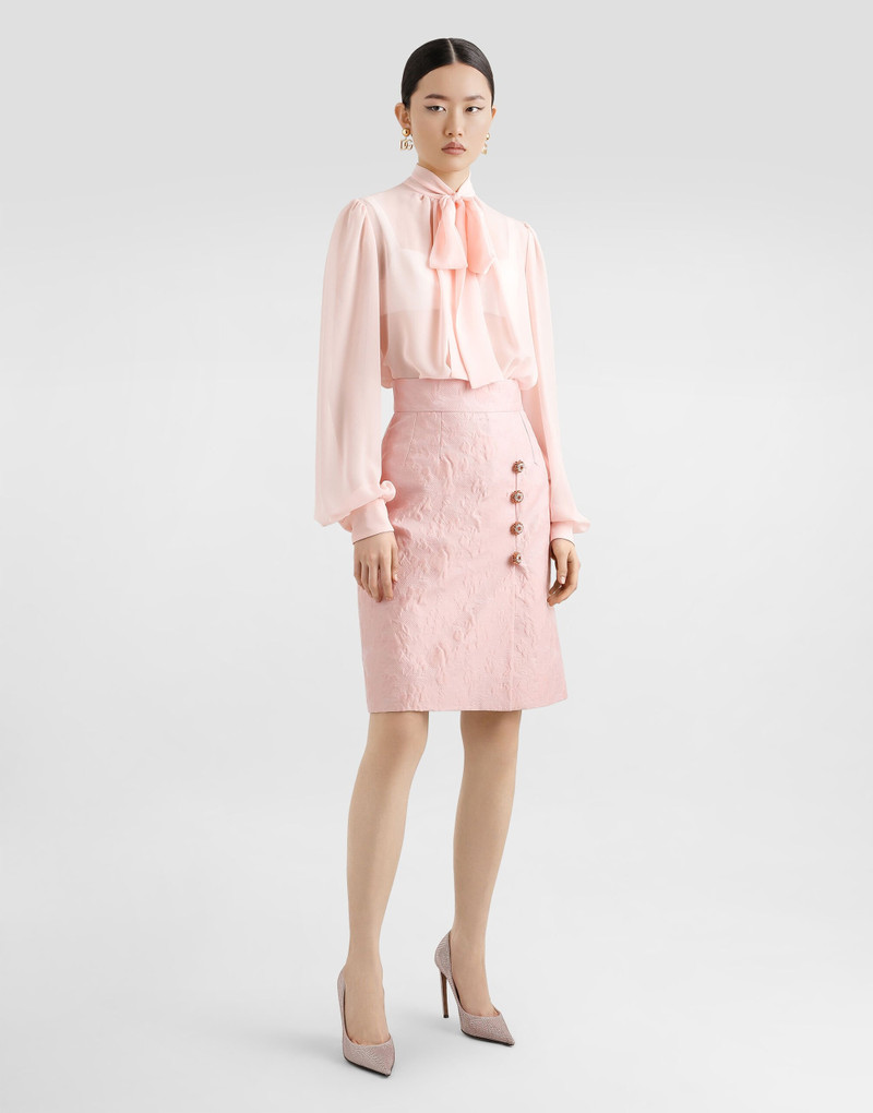 Dolce & Gabbana Floral jacquard skirt outlook