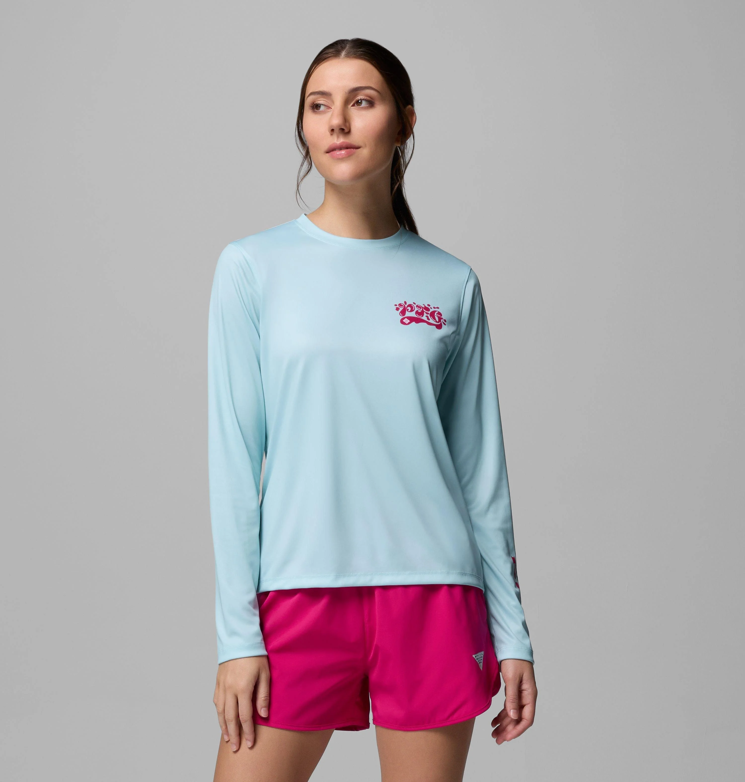 Women's PFG Tidal Tee Palm Waves Long Sleeve Shirt - 1
