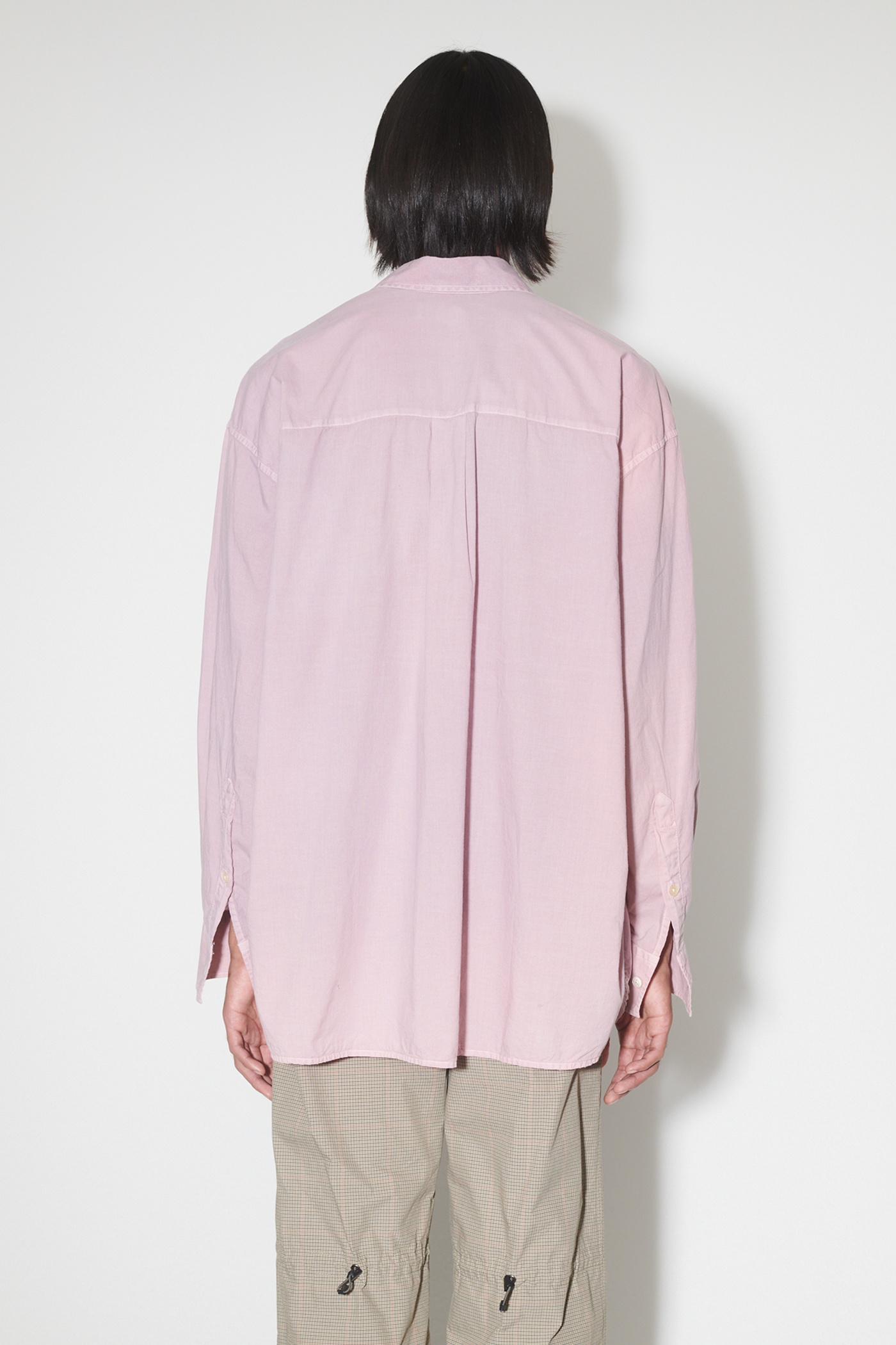 Borrowed BD Shirt Dusty Lilac Cotton Voile - 6