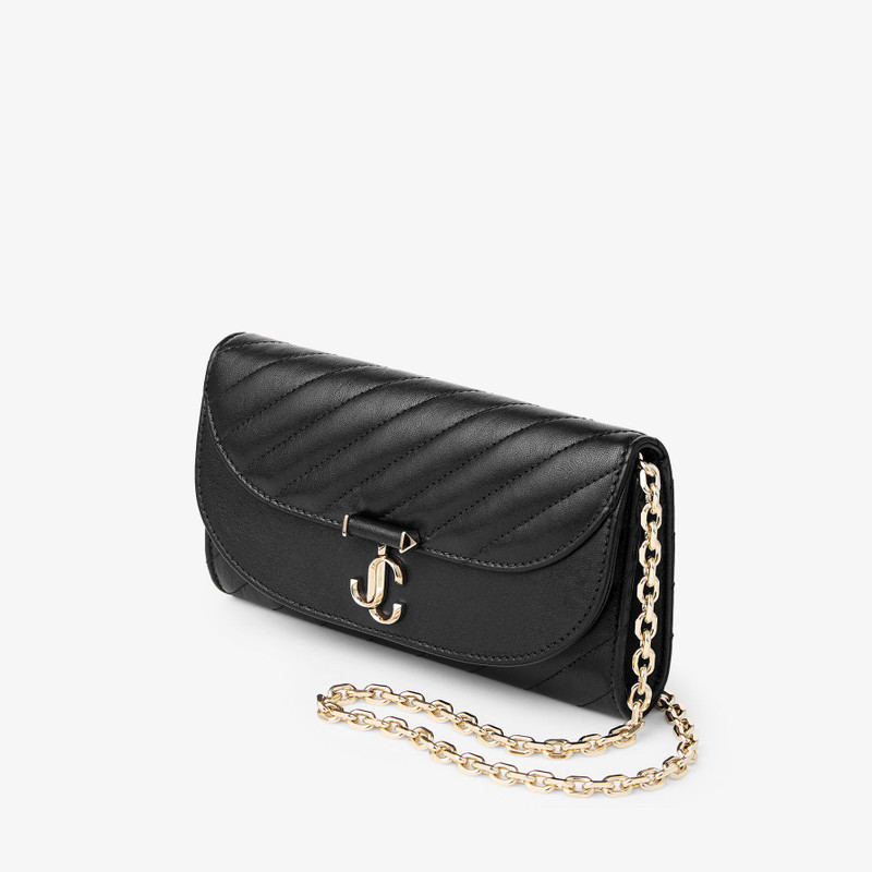 JIMMY CHOO Curve Wallet With Chain
Black Quilted Biker Leather Wallet with Chain outlook