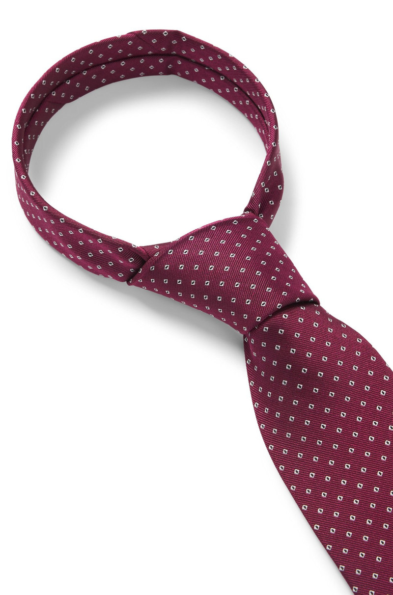 SILK-BLEND TIE WITH JACQUARD-WOVEN PATTERN 6