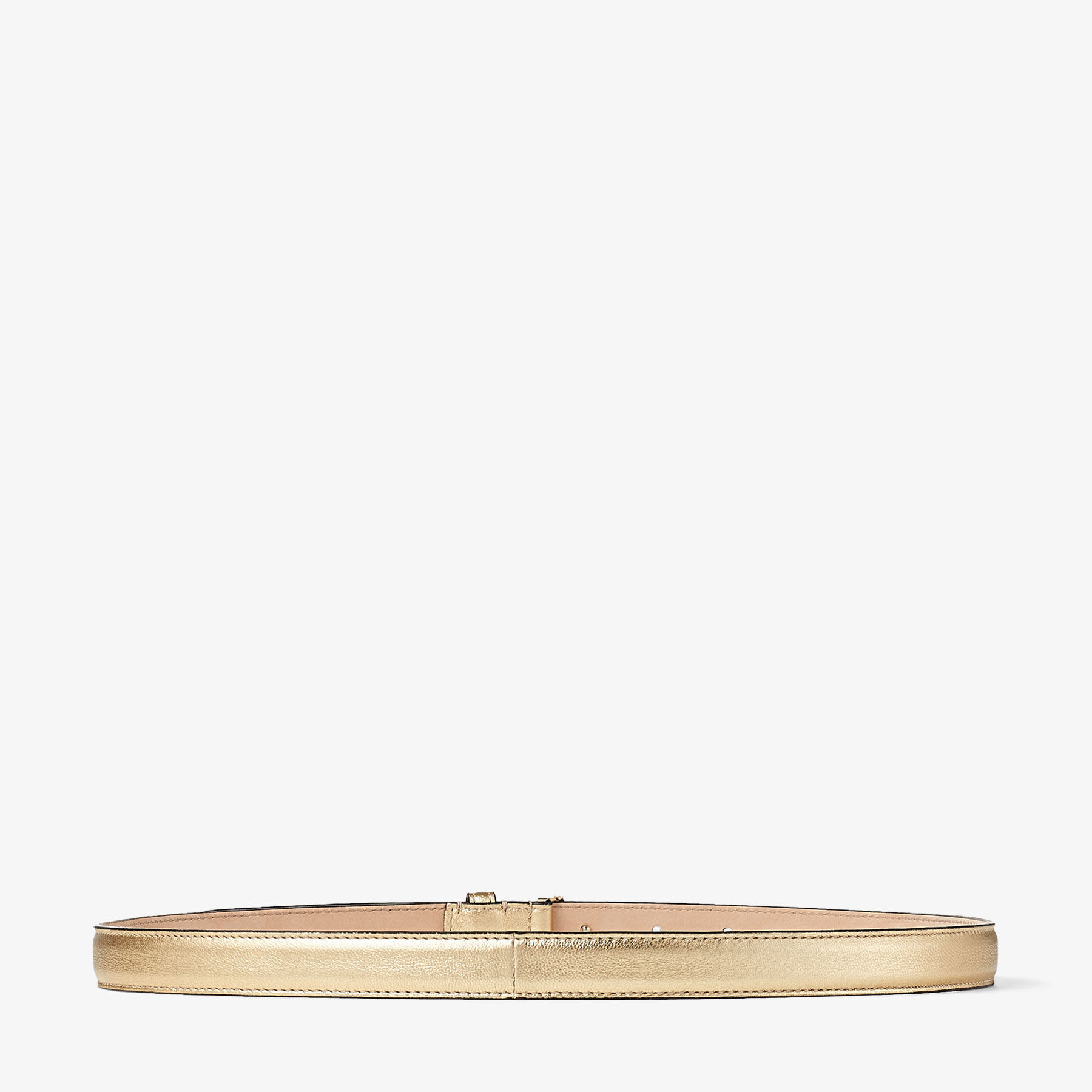 Mini Helina
Gold Metallic Nappa Leather Mini Belt - 4