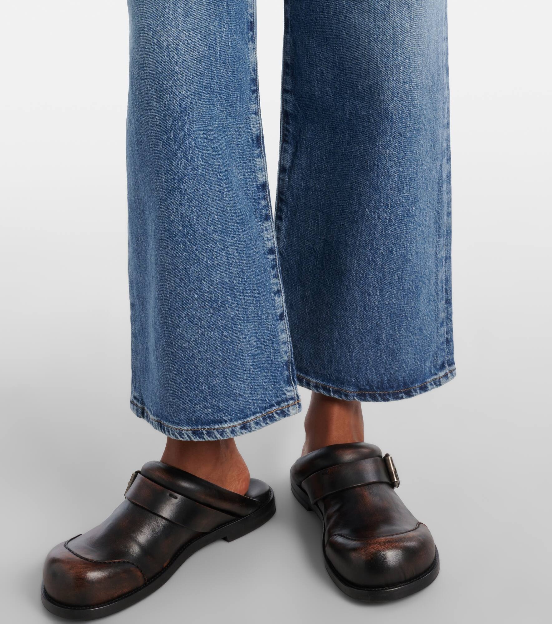 Harper Crop mid-rise wide-leg jeans - 5