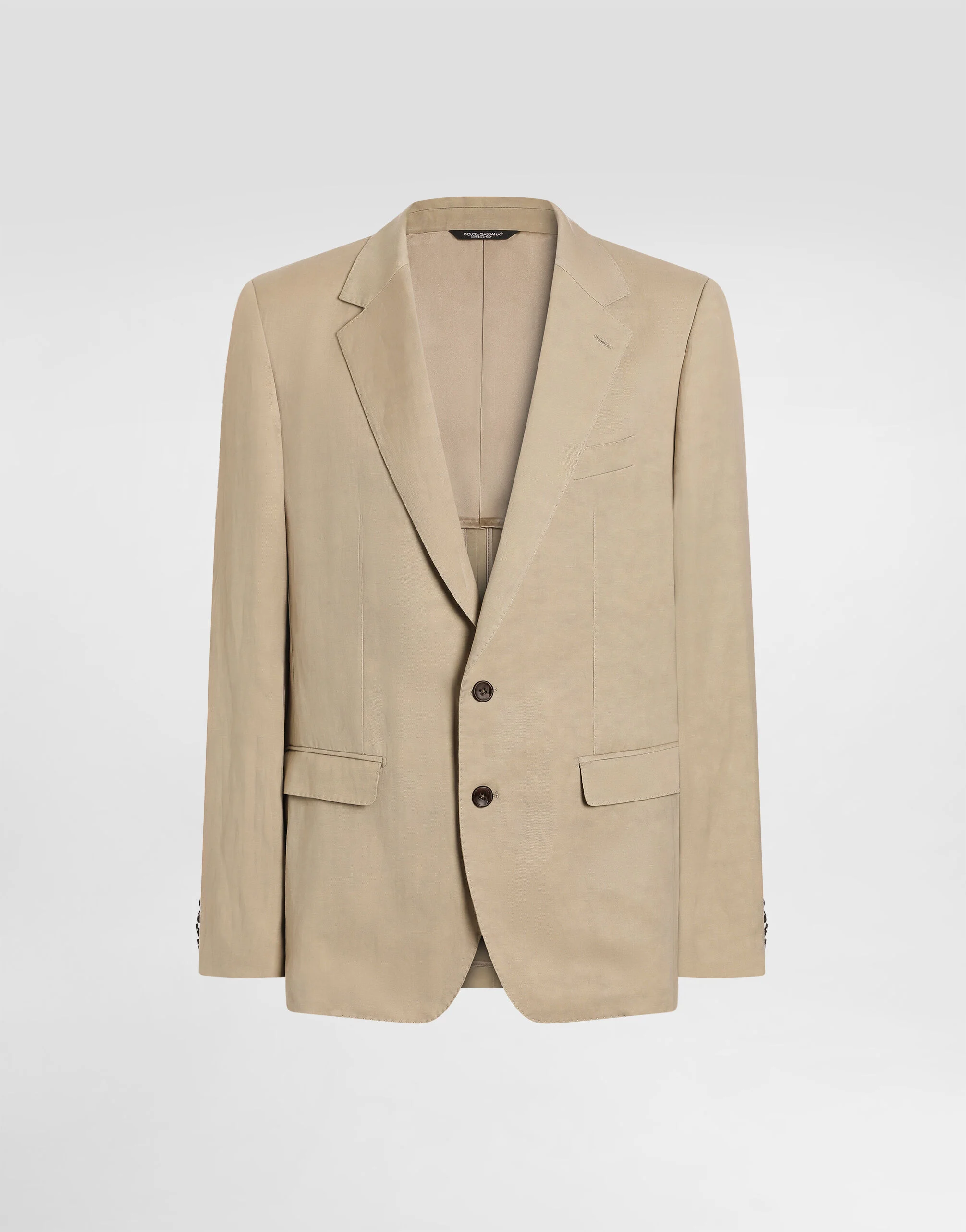 Martini light single-breasted linen jacket - 1