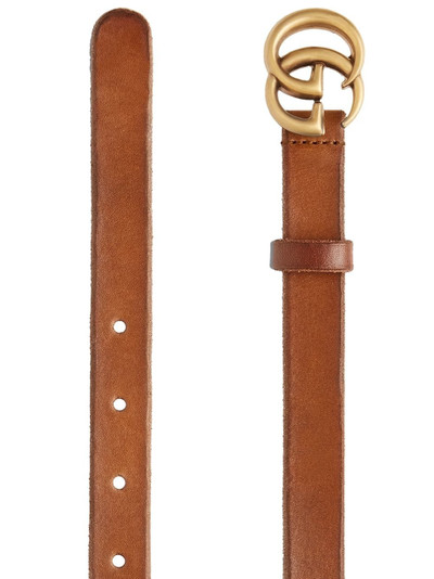 GUCCI Leather belt with Double G buckle outlook