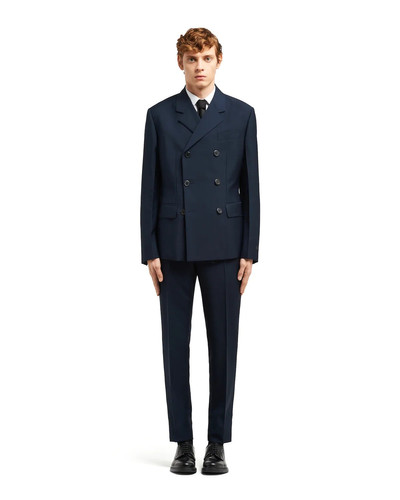 Prada Double-breasted kid mohair suit outlook