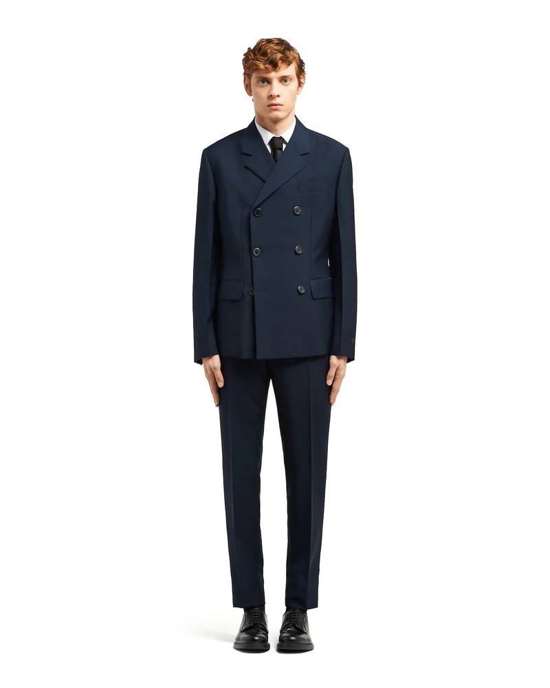 Prada Double-breasted kid mohair suit outlook