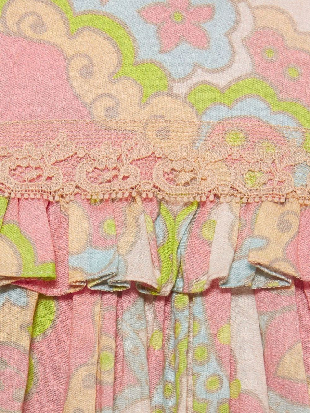 floral-print ruffle dress - 5