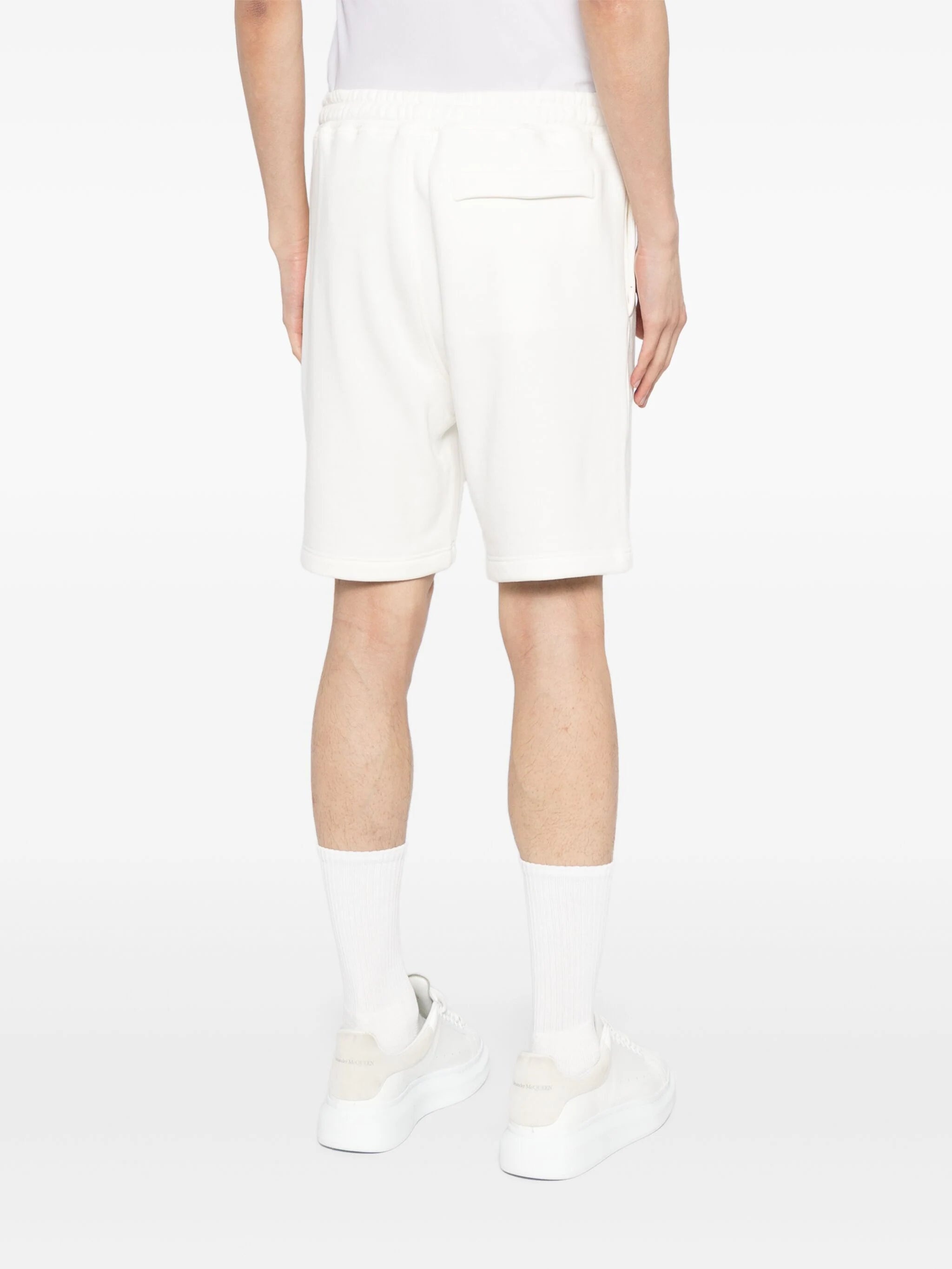 LOGO-EMBROIDERED JERSEY TRACK SHORTS - 4