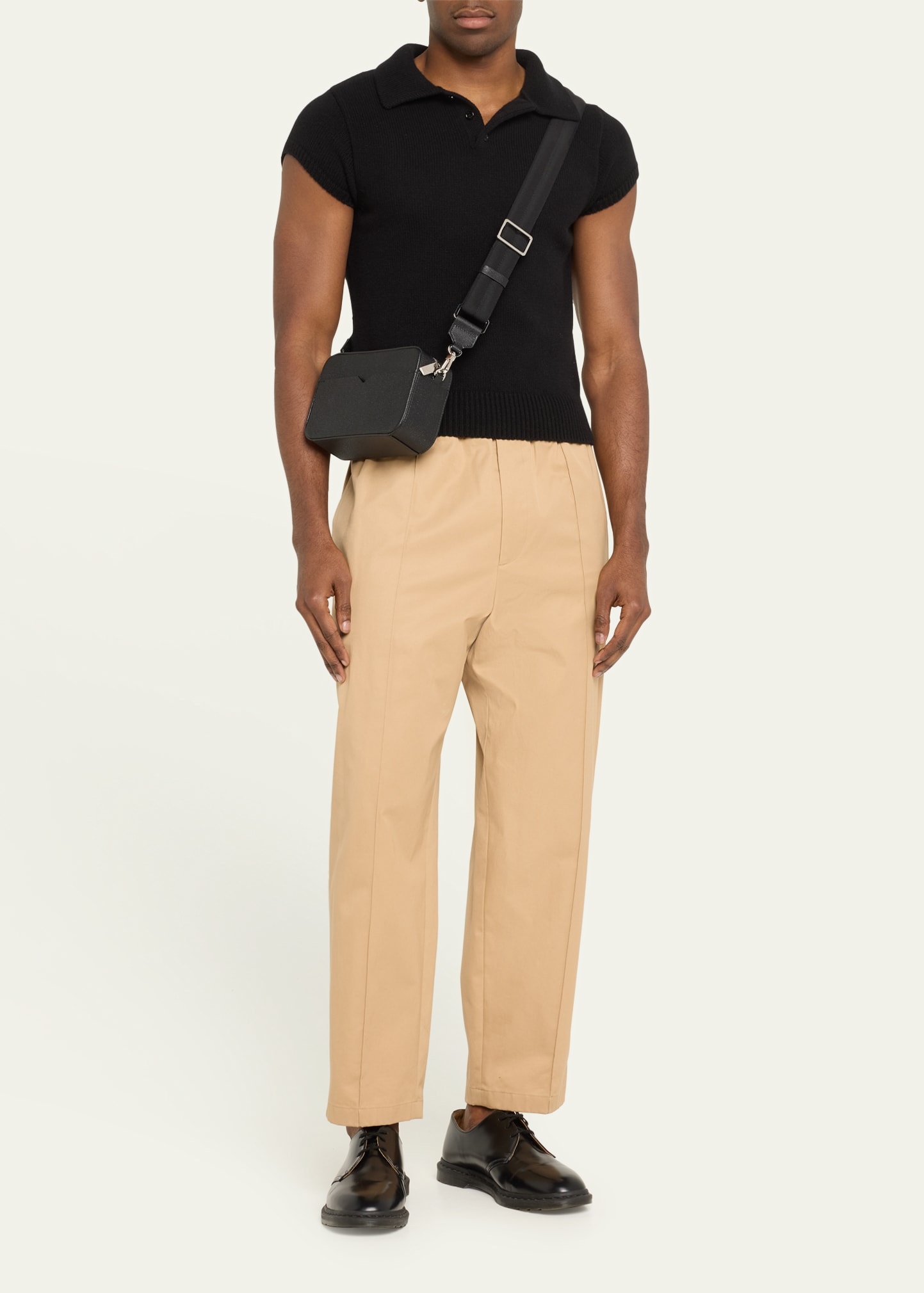 Men's Reporter Calfskin Crossbody Bag - 4