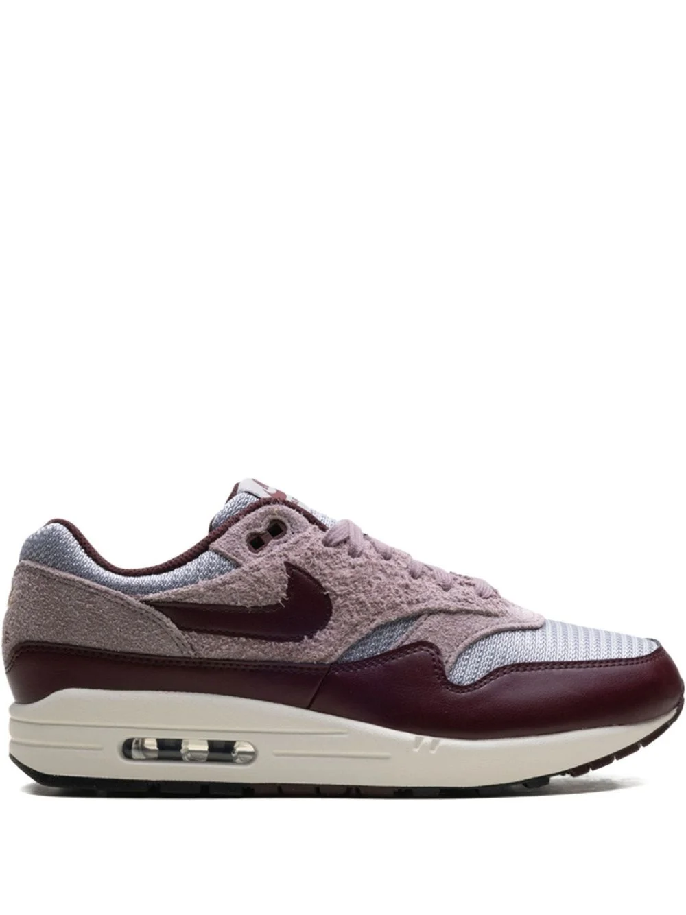 Air Max 1 Essential Premium "Cement Grey/Taupe Grey/Phantom/Burgundy Crush" sneakers - 1