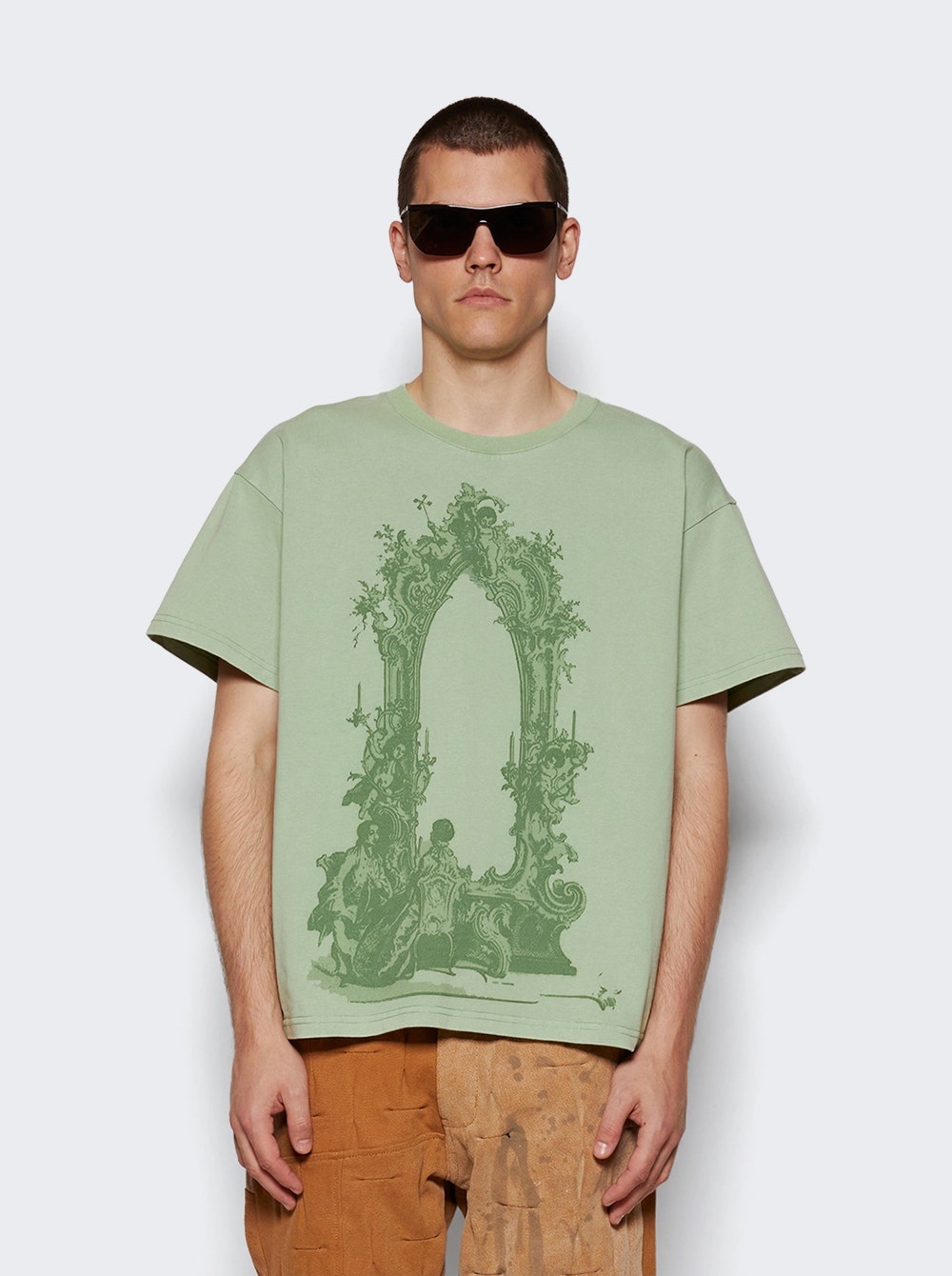 Arc Window Jersey Tee Olive - 3