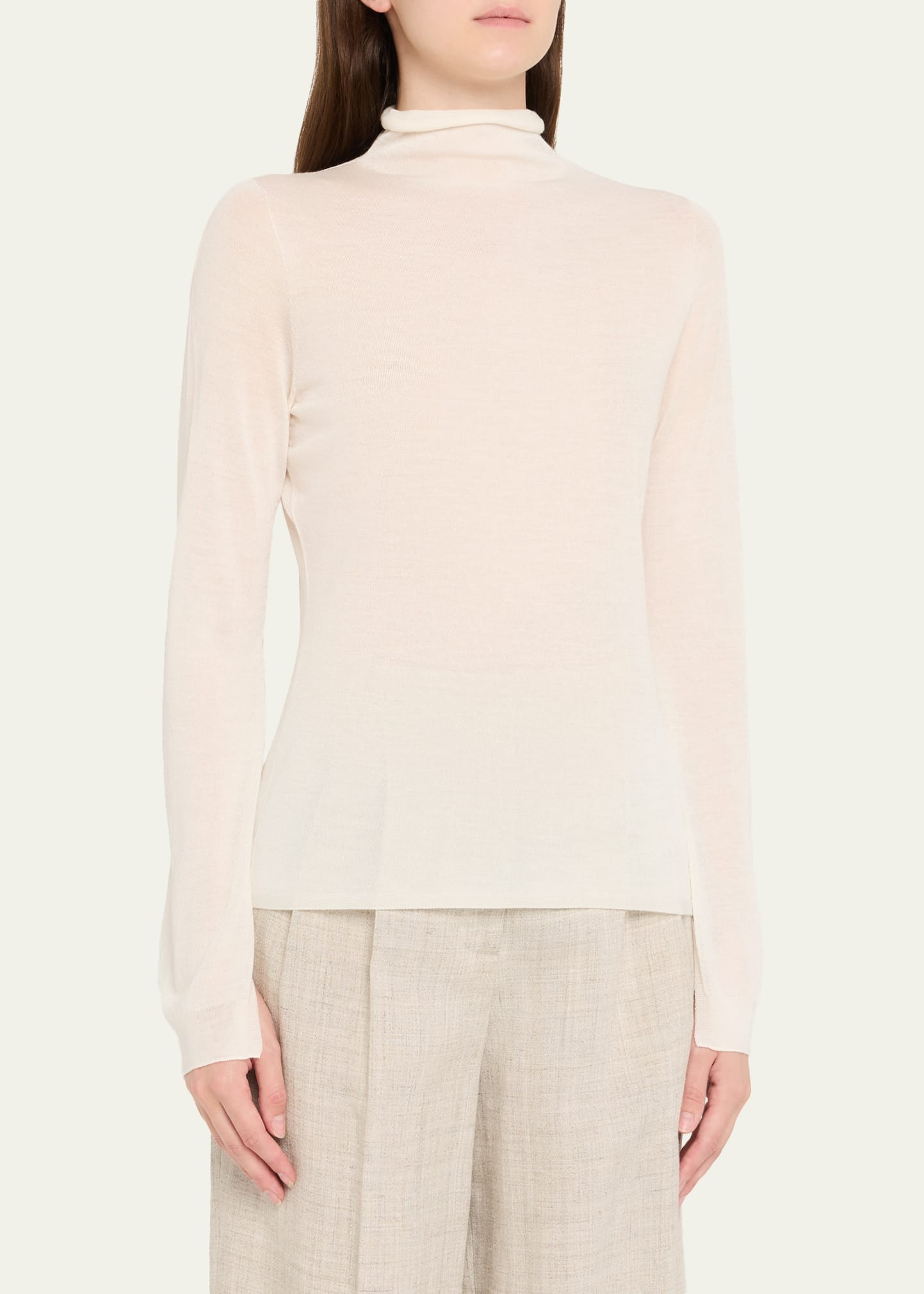 Wool-Blend Turtleneck Sweater - 4