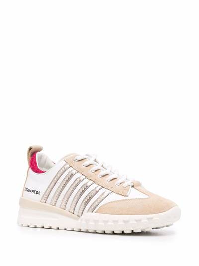DSQUARED2 contrast-panel low-top sneakers outlook