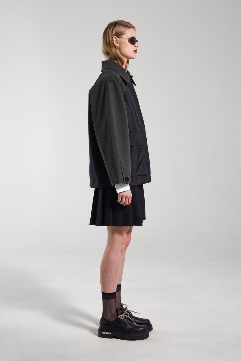 Bandhagen Patch Raincoat Black 3