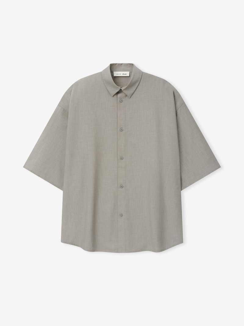 Silk Blend 3/4 Sleeve Button Up Shirt 1