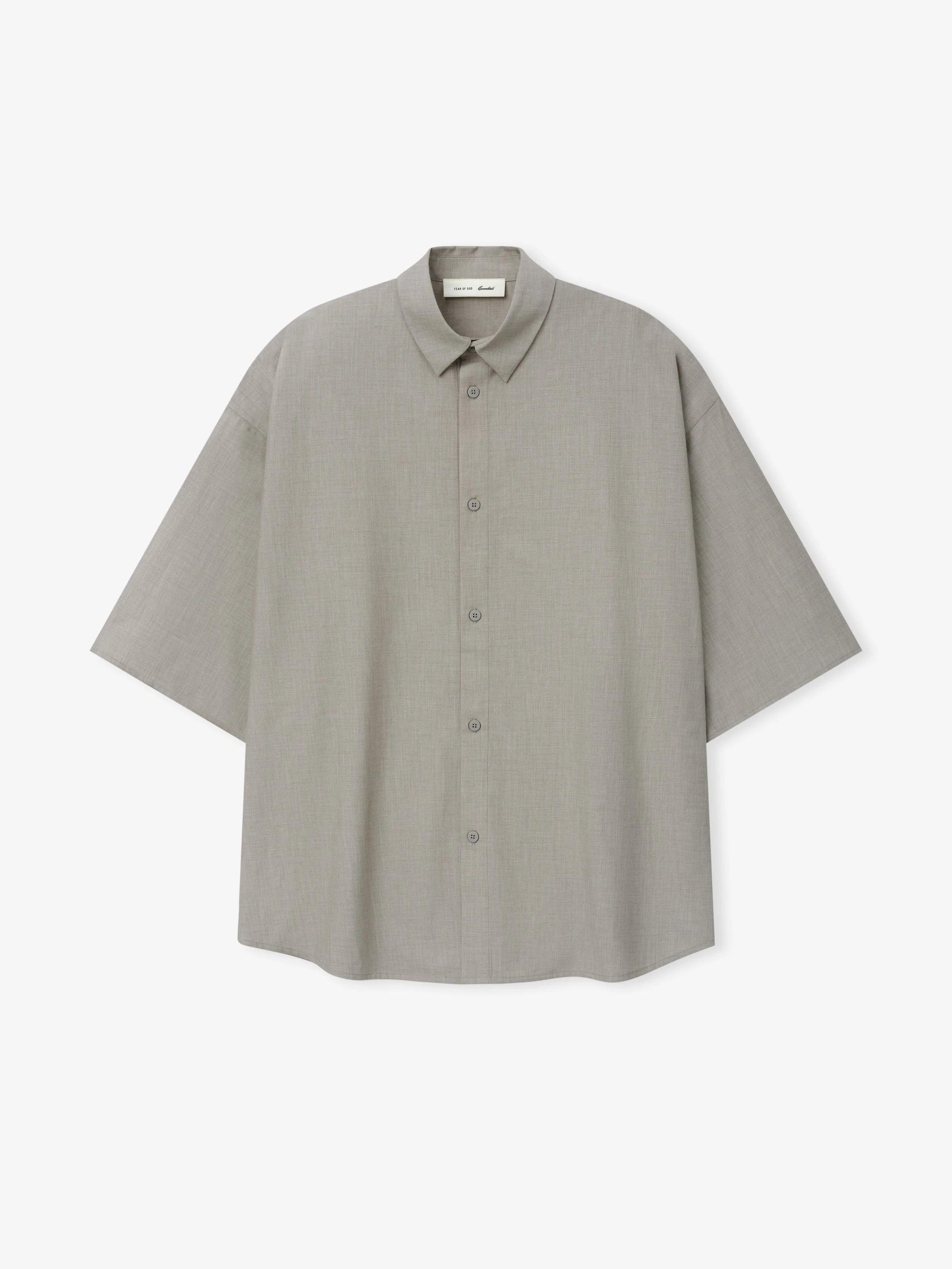 Silk Blend 3/4 Sleeve Button Up Shirt - 1
