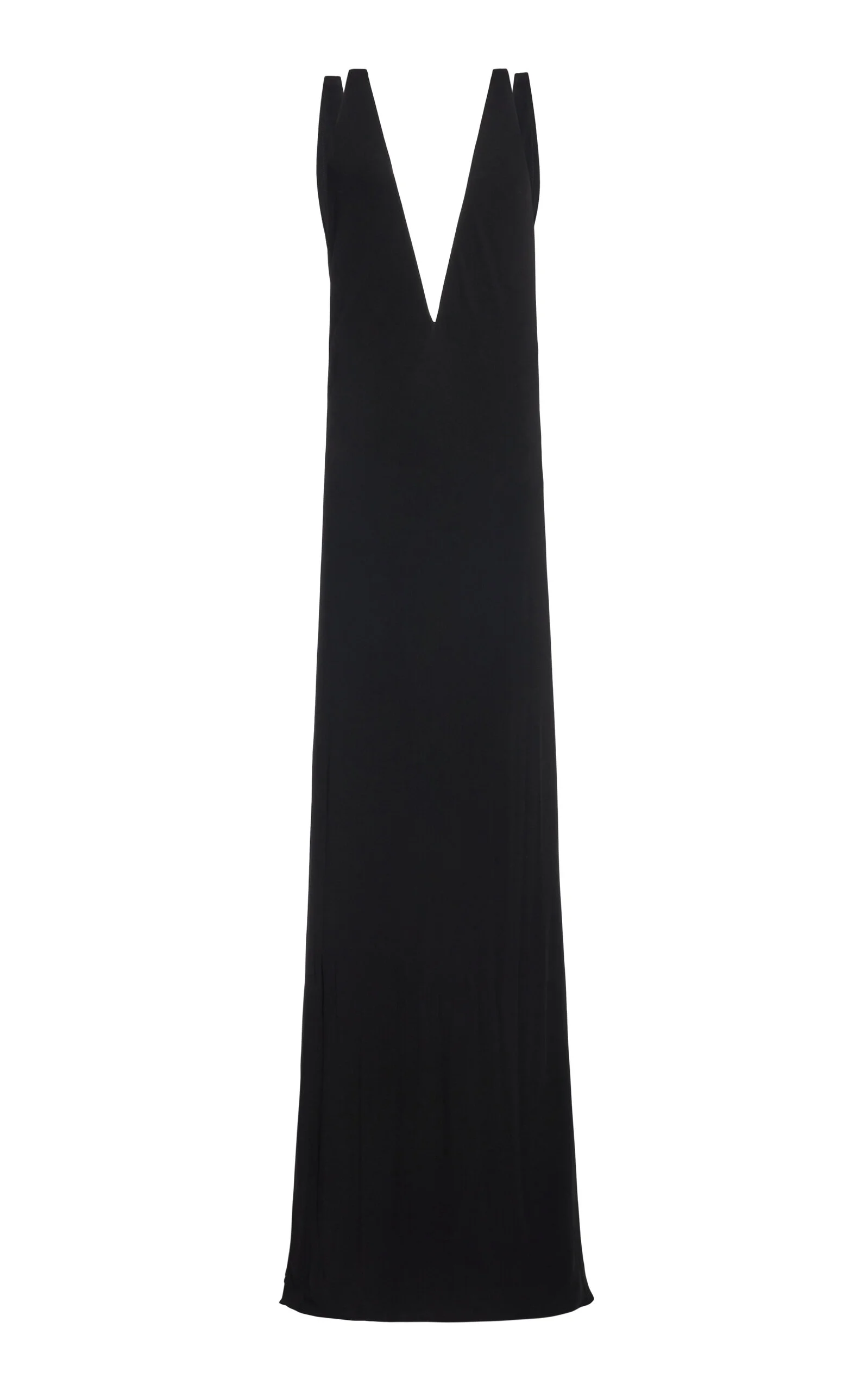 Impossible Suspended Crepe Jersey Maxi Dress black - 1