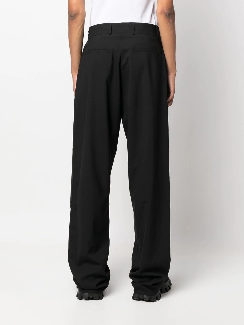 panelled straight-leg trousers - 4