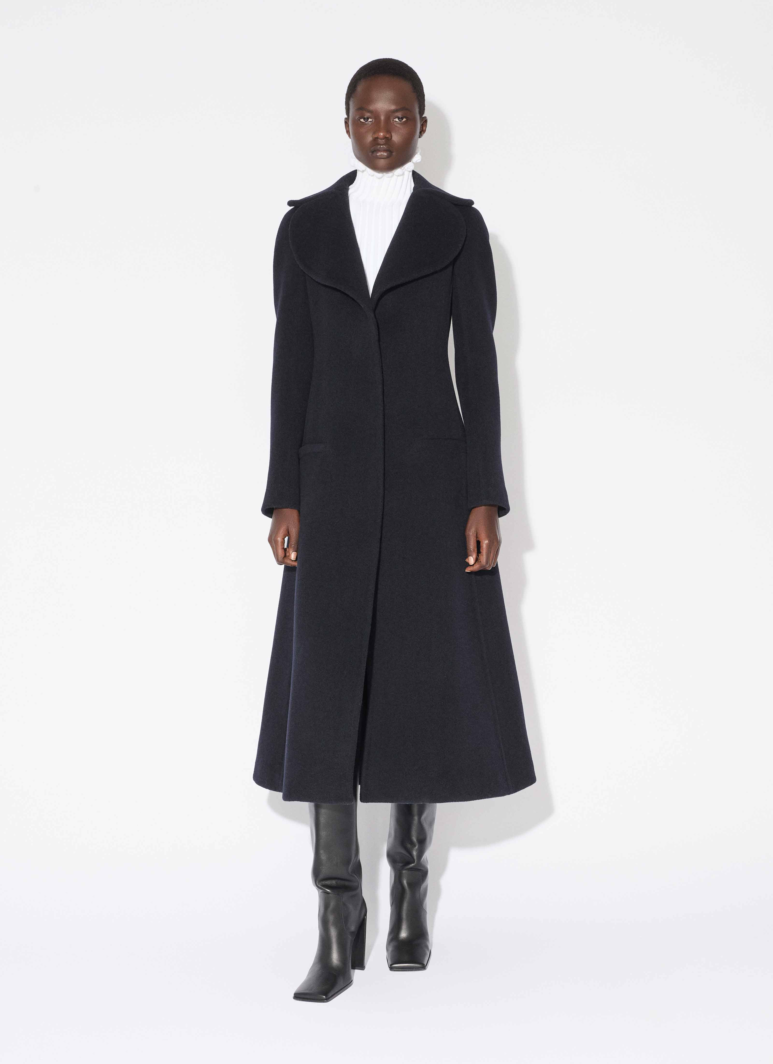 CINCHED WOOL COAT - 2