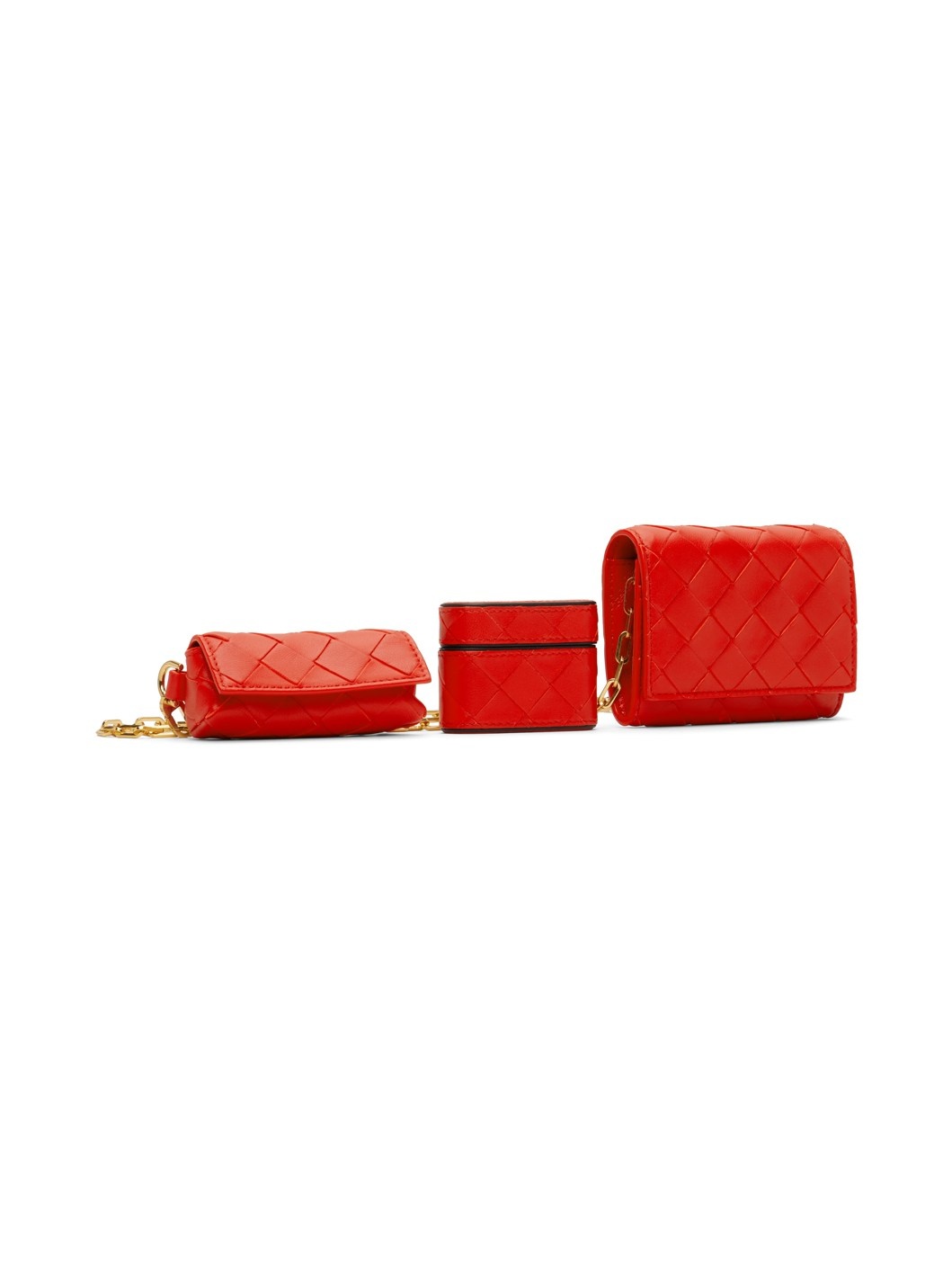 Red Intrecciato Bag - 2