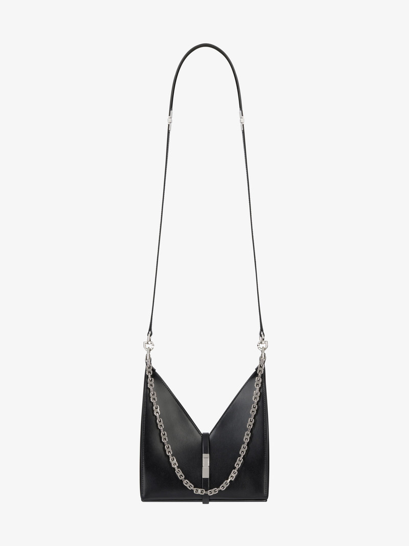 MINI CUT OUT 가방 에 상자 LEATHER 와 CHAIN 3
