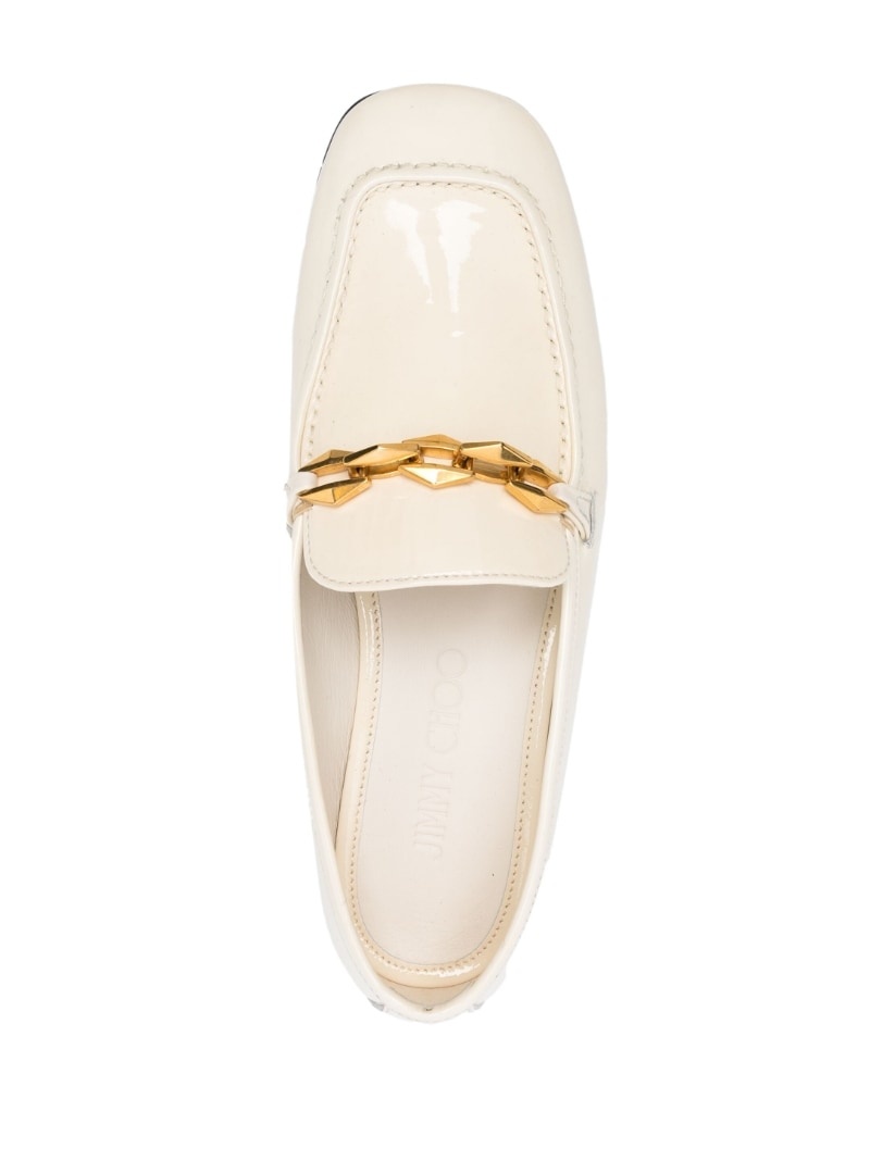 patent-leather Diamond Tilda loafers - 4