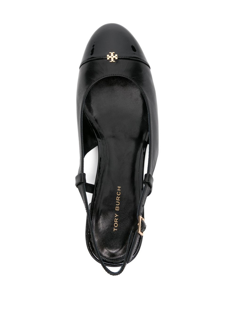 45mm Double T-motif leather pumps 4