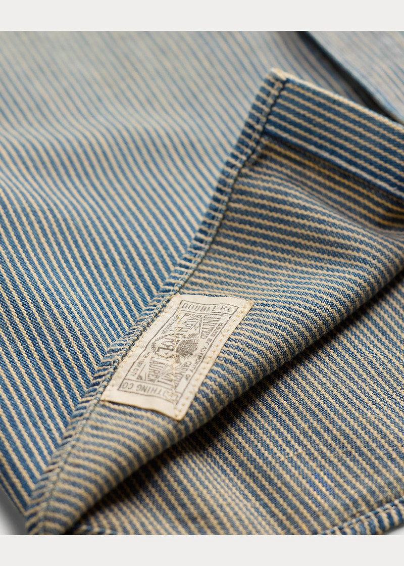 Indigo Striped Twill Workshirt 4